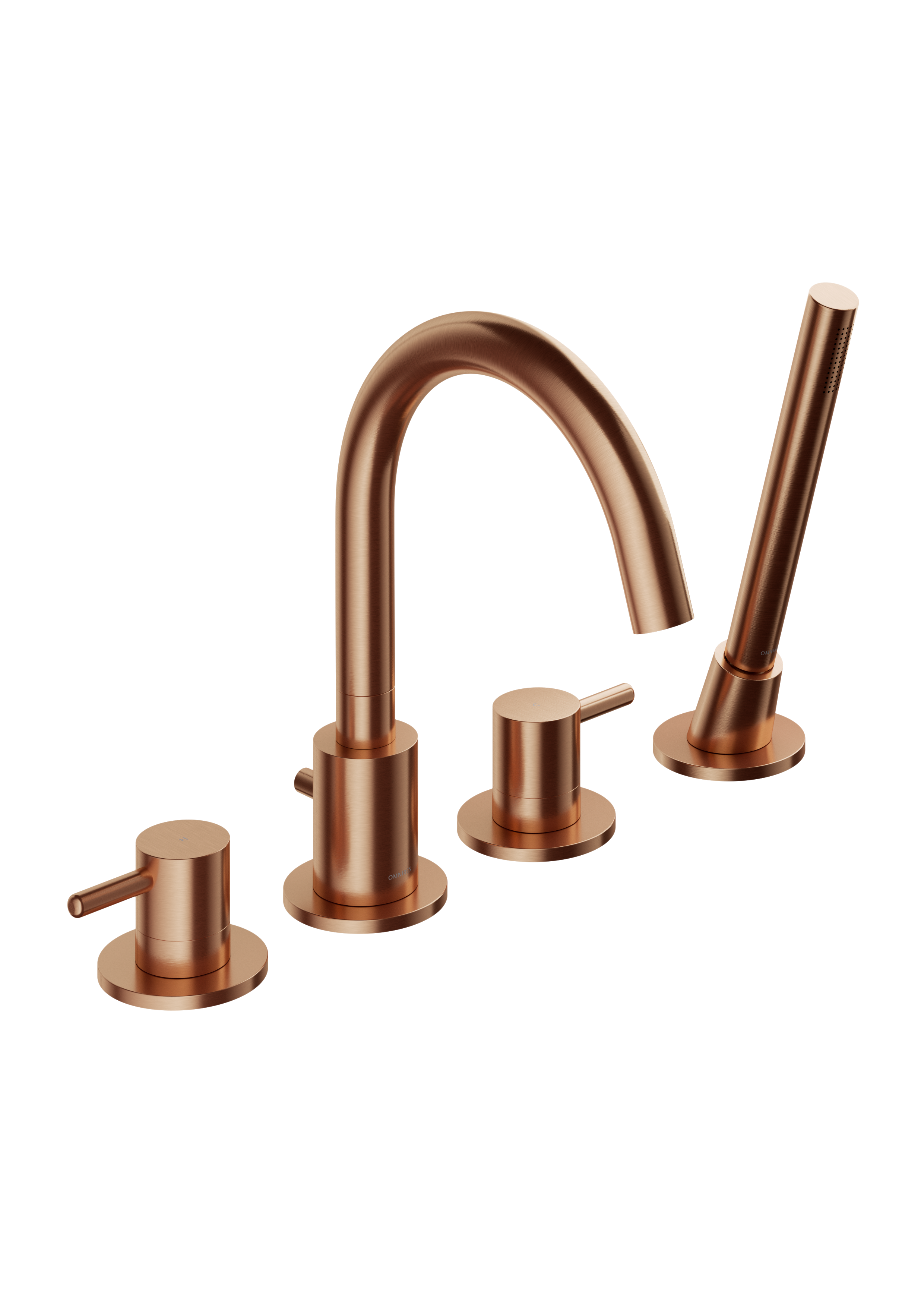 Bateria wannowa miedź szczotkowana Simplon Omnires