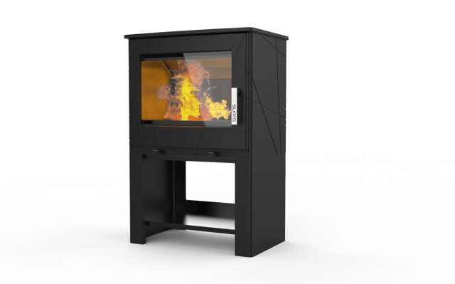 Poêle à bois SUPRA Adam bucher noir, 7.3 kW