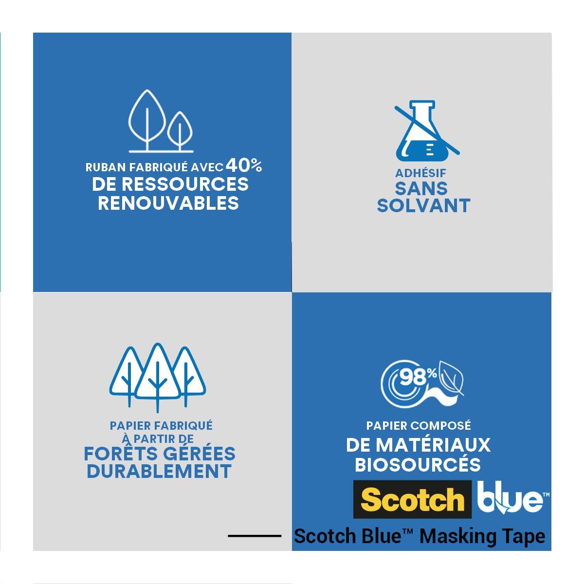 Ruban de masquage SCOTCH l.24 mm x L.41 m - 5