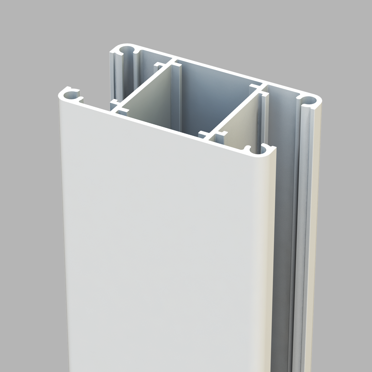 Poste de aluminio blanco 2 salidas de 187 cm klos up