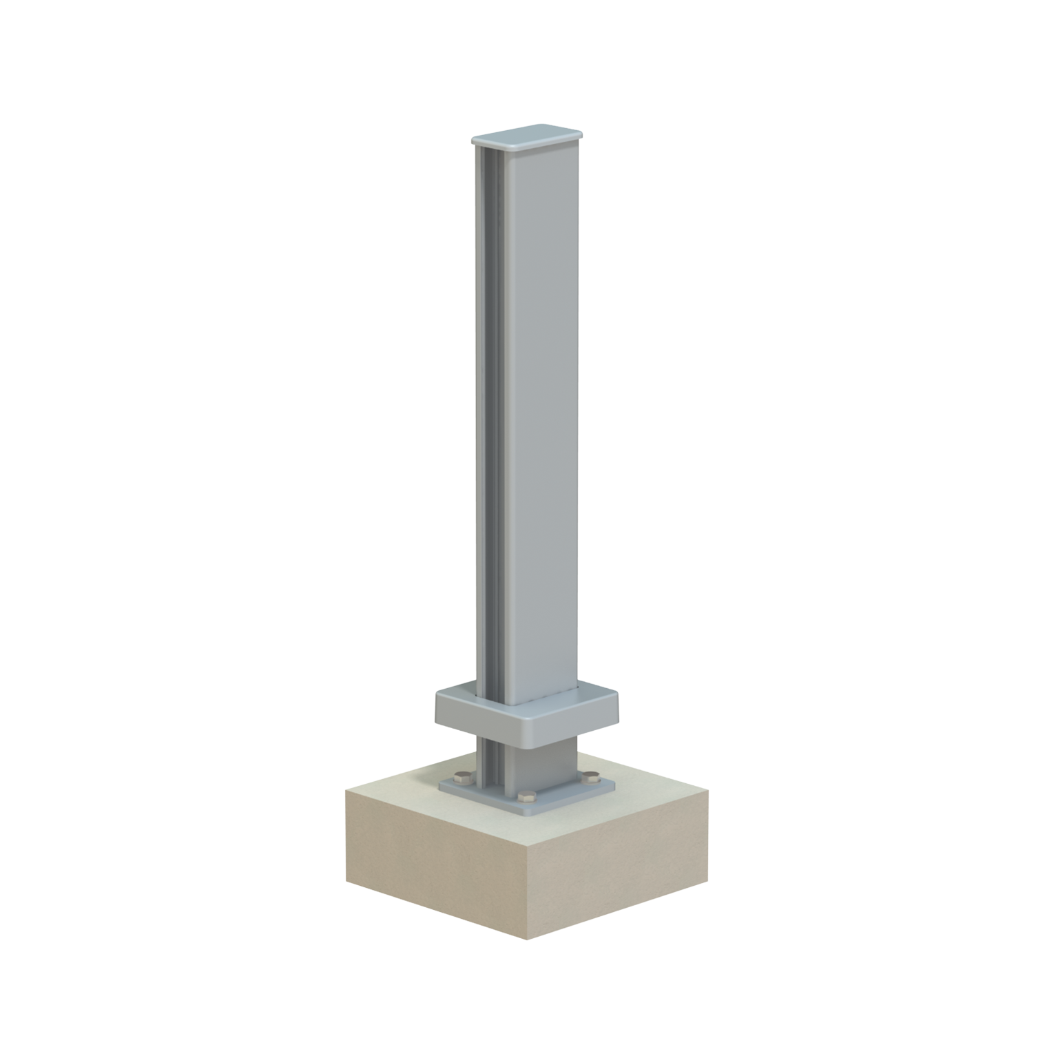 Perfil de tope para panel y valla de polipropileno KLOS UP de 2.5 x 10.6 cm gris - 4