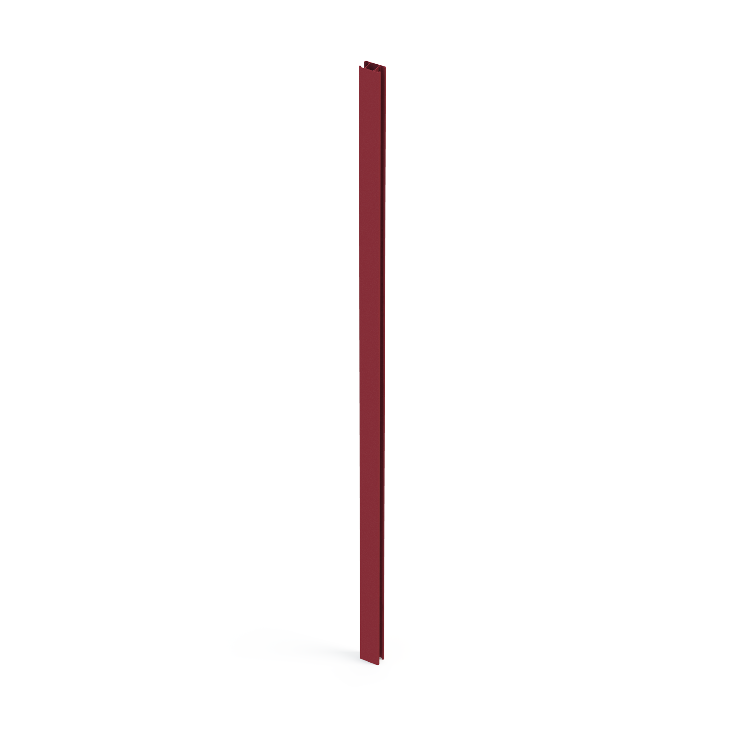 Poteau aluminium pour clôture Klos up! rouge, l.7.5 x H.187 cm - 2