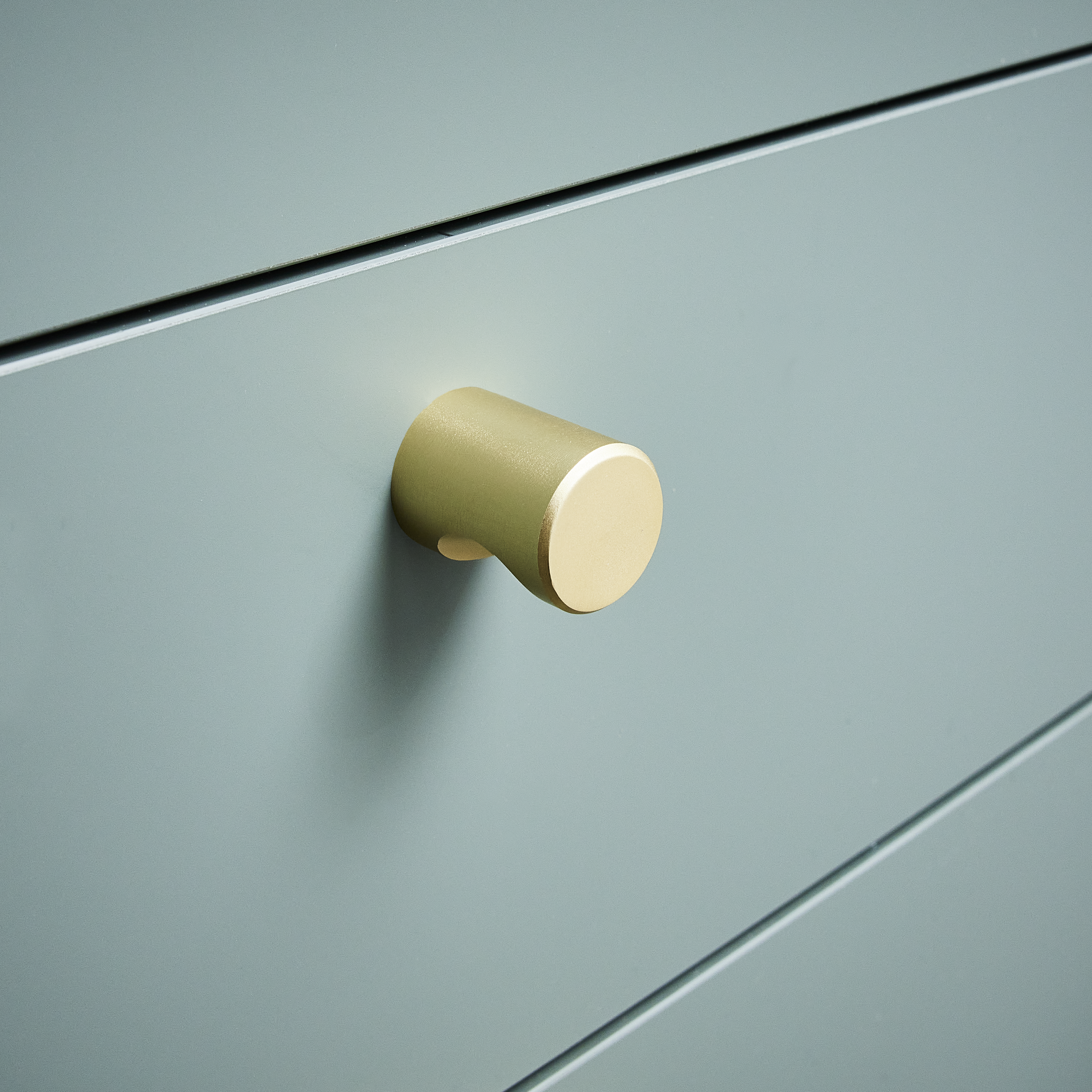 Puxador para móvel alumínio escovado dourado 19,5 mm Inspire Omna - 2