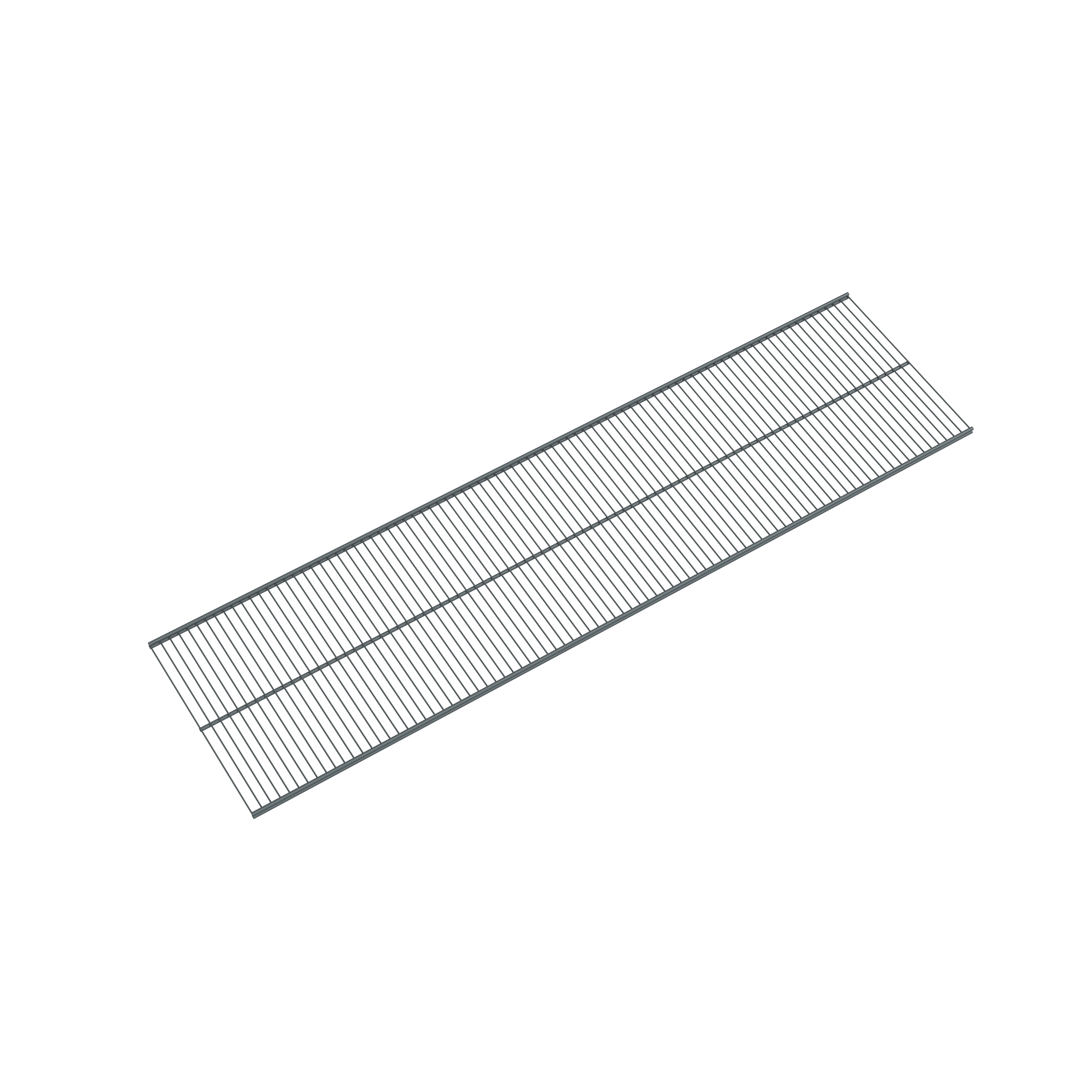 Półka ażurowa Arwa 116,5 x 30,4 cm antracytowa Integri