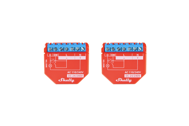 Relè SHELLY plus 1pm - two pack 12V