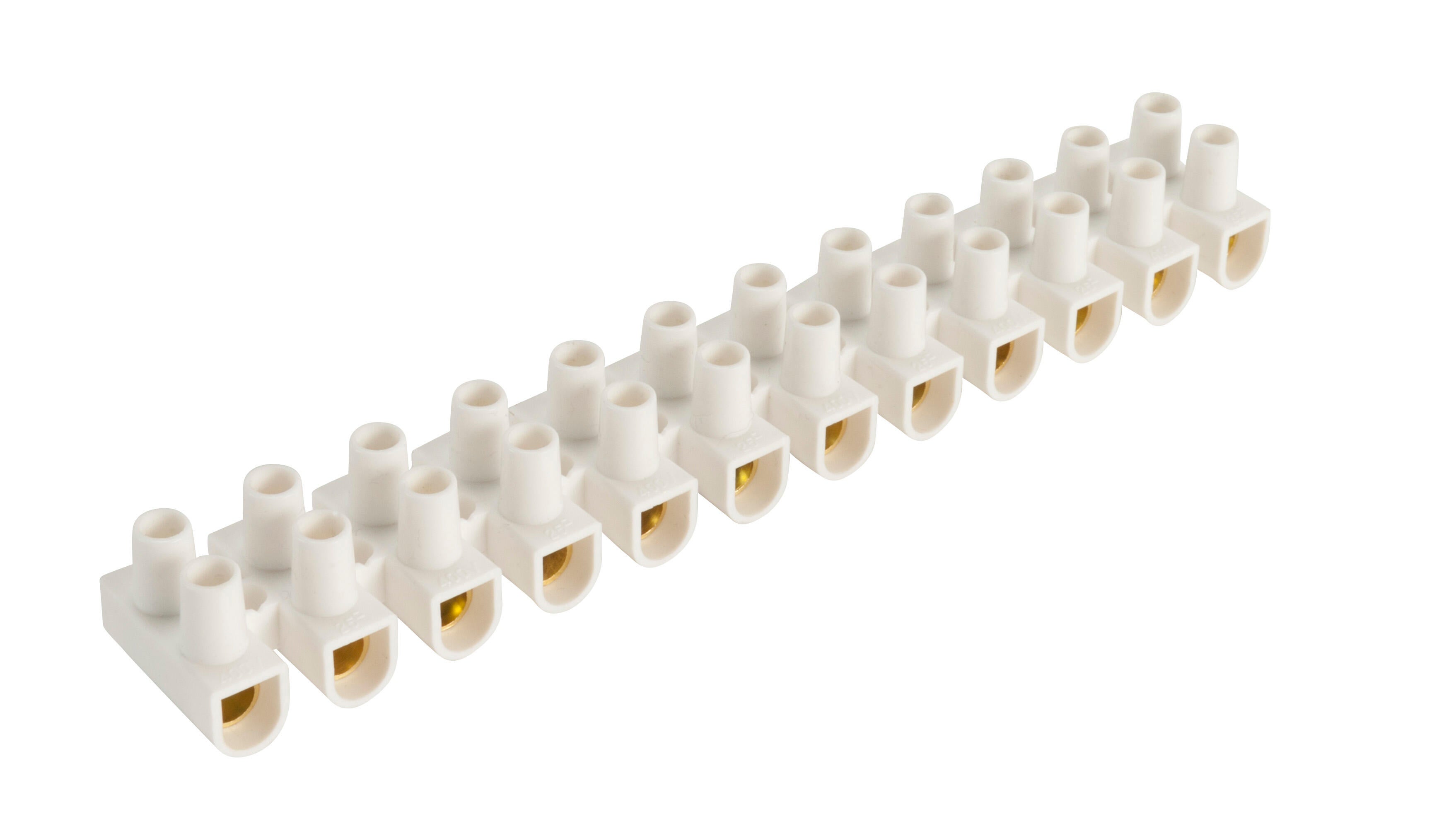 Rengleta Regleta de conexiones de 12 polos hasta 25 mm² blanca | Leroy Merlin