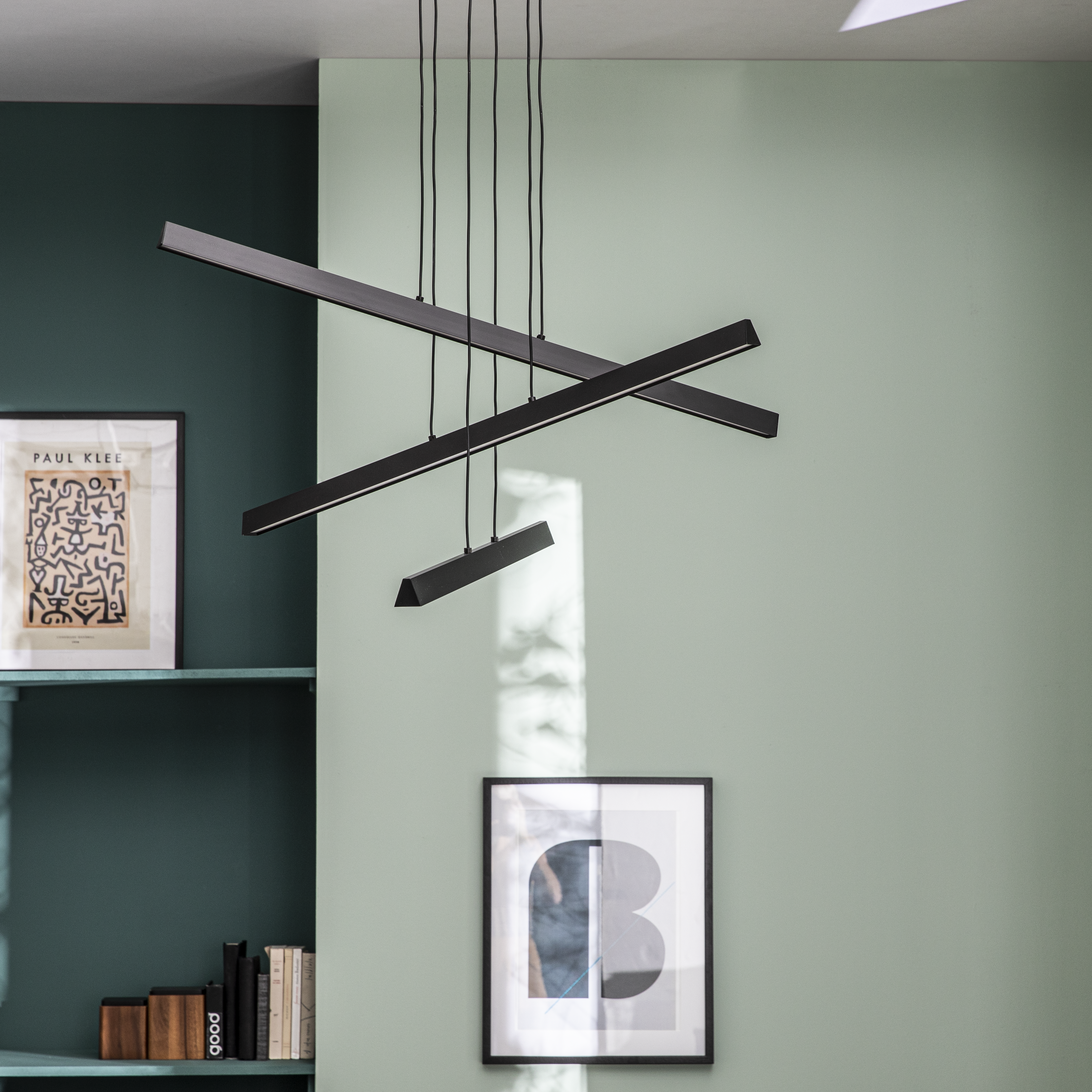 Lampa wisząca Finch czarna LED Inspire - 5