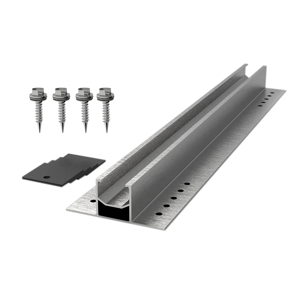 Binario per pannelli solari in alluminio - 2