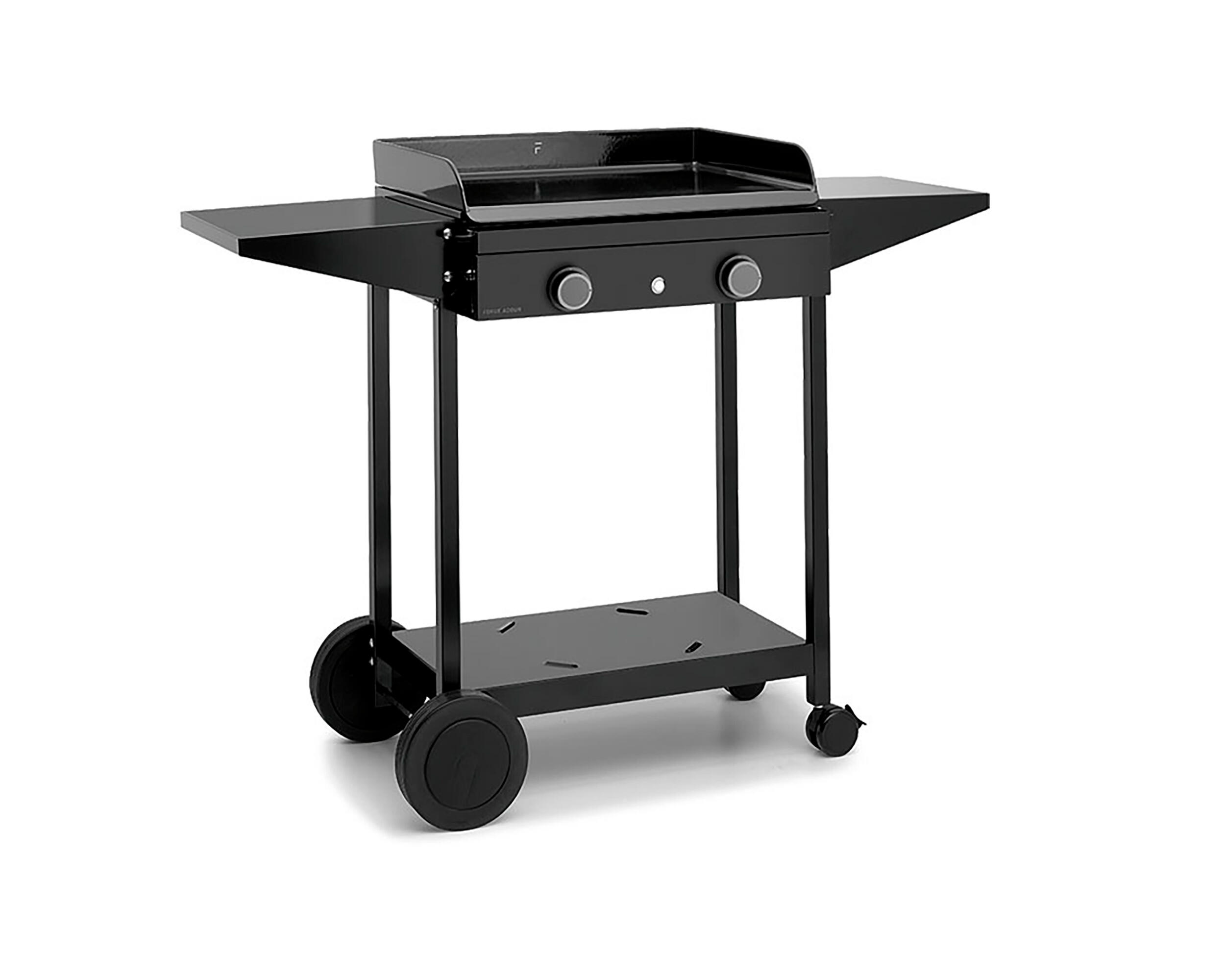 Plancha de gas forge adour origin 60 con carro de 2 quemadores y 5.8 kw de potencia recomendado para más de 10 personas