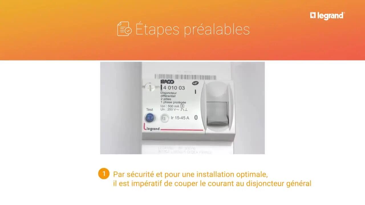 comment installer une boite d’encastrement legrand