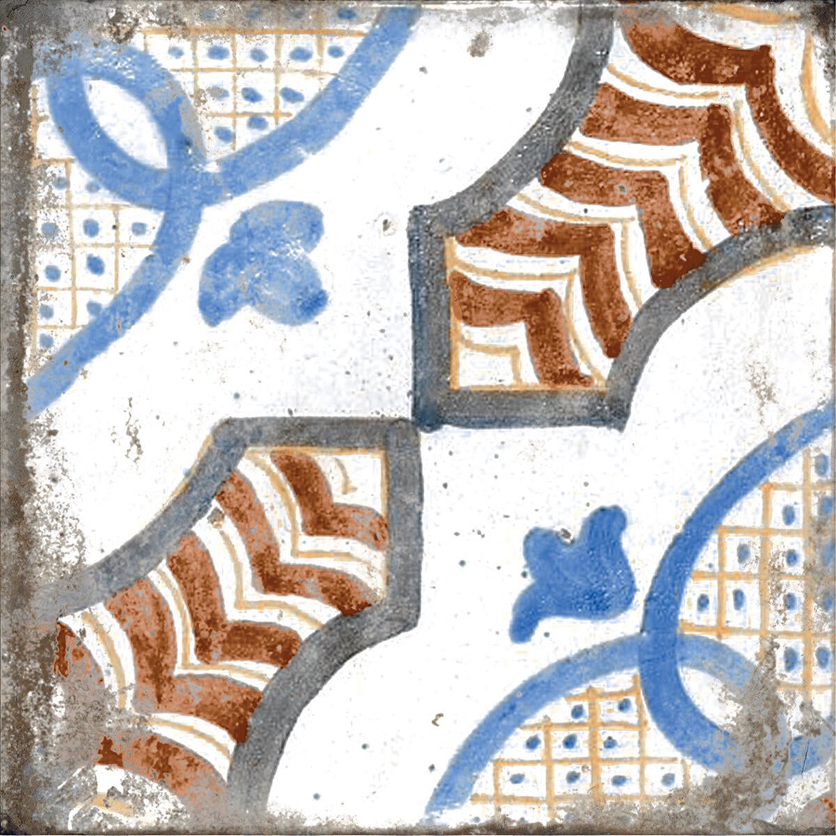 Piastrella da rivestimento interno 20 x 20 cm Sp. 8.2 mm Amalfi in gres porcellanato smaltato multicolore lucido traffico intenso (pei 4/5) 1.36 mq - 17