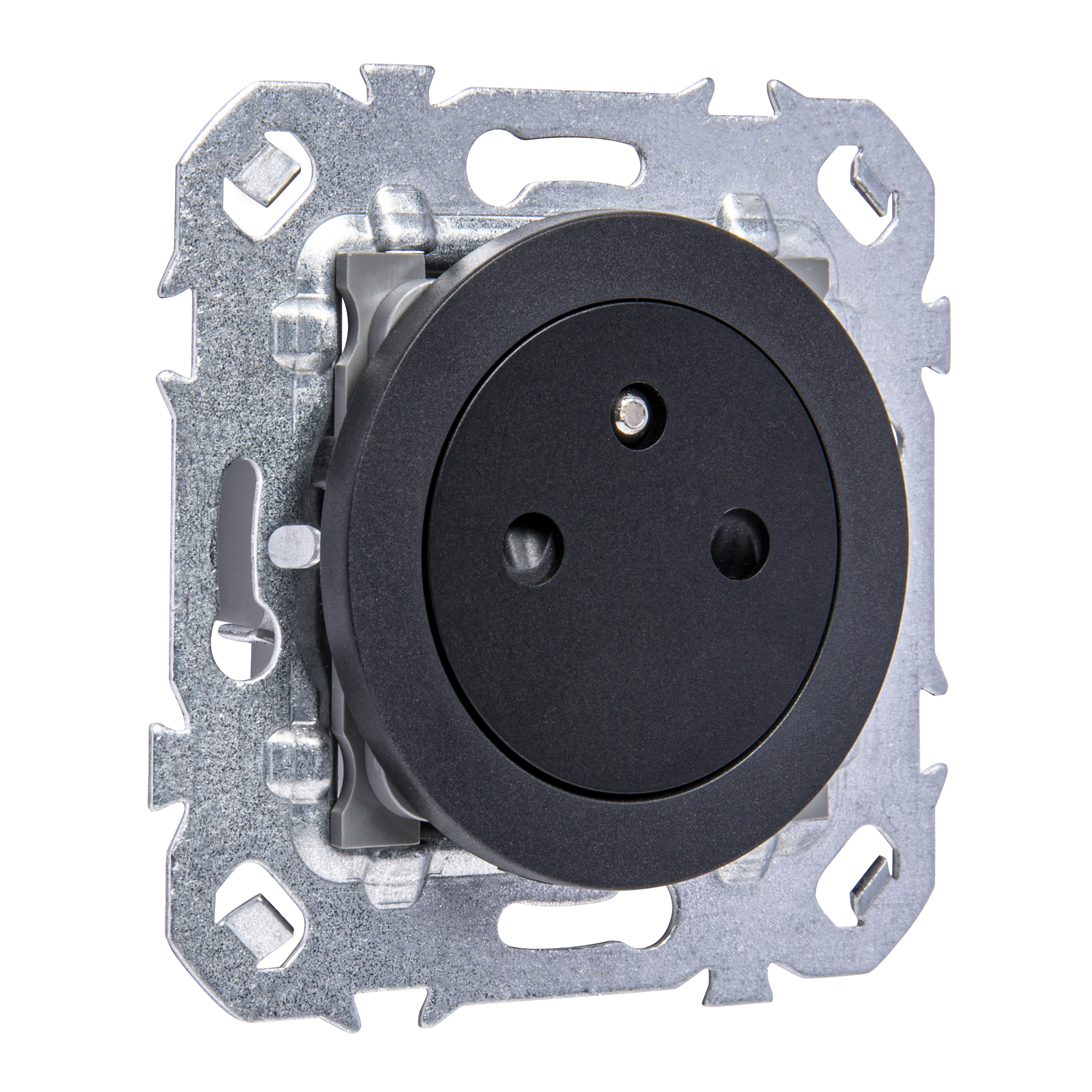 Prise avec terre affleurante à assembler Lumia, LEXMAN black - 2