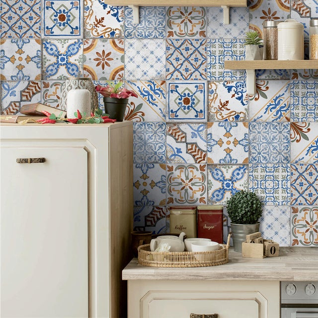 Piastrella da rivestimento interno 20 x 20 cm Sp. 8.2 mm Amalfi in gres porcellanato smaltato multicolore lucido traffico intenso (pei 4/5) 1.36 mq