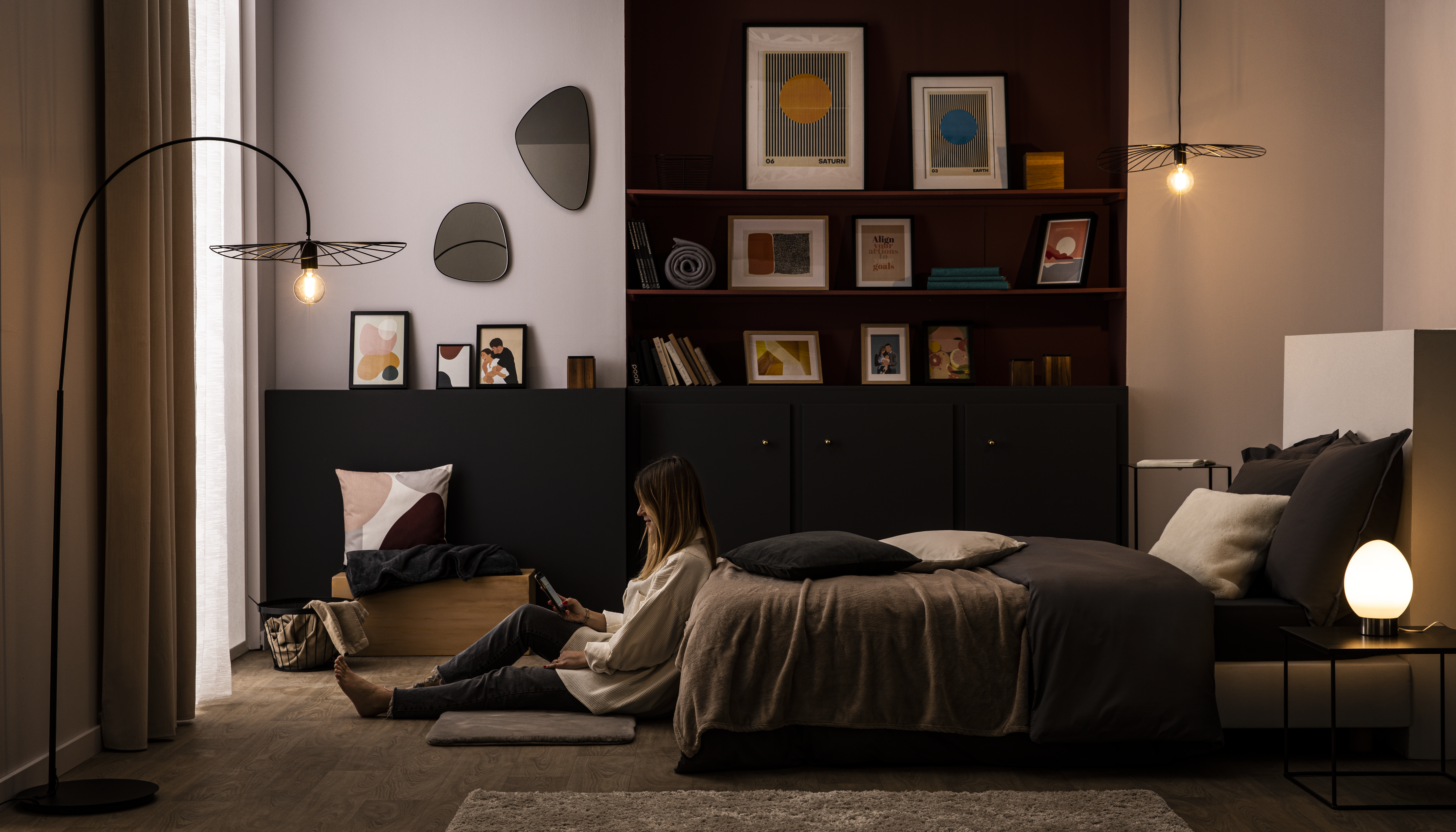 Almofada decorativa INSPIRE SWANNY 45X45CM CREME - 20