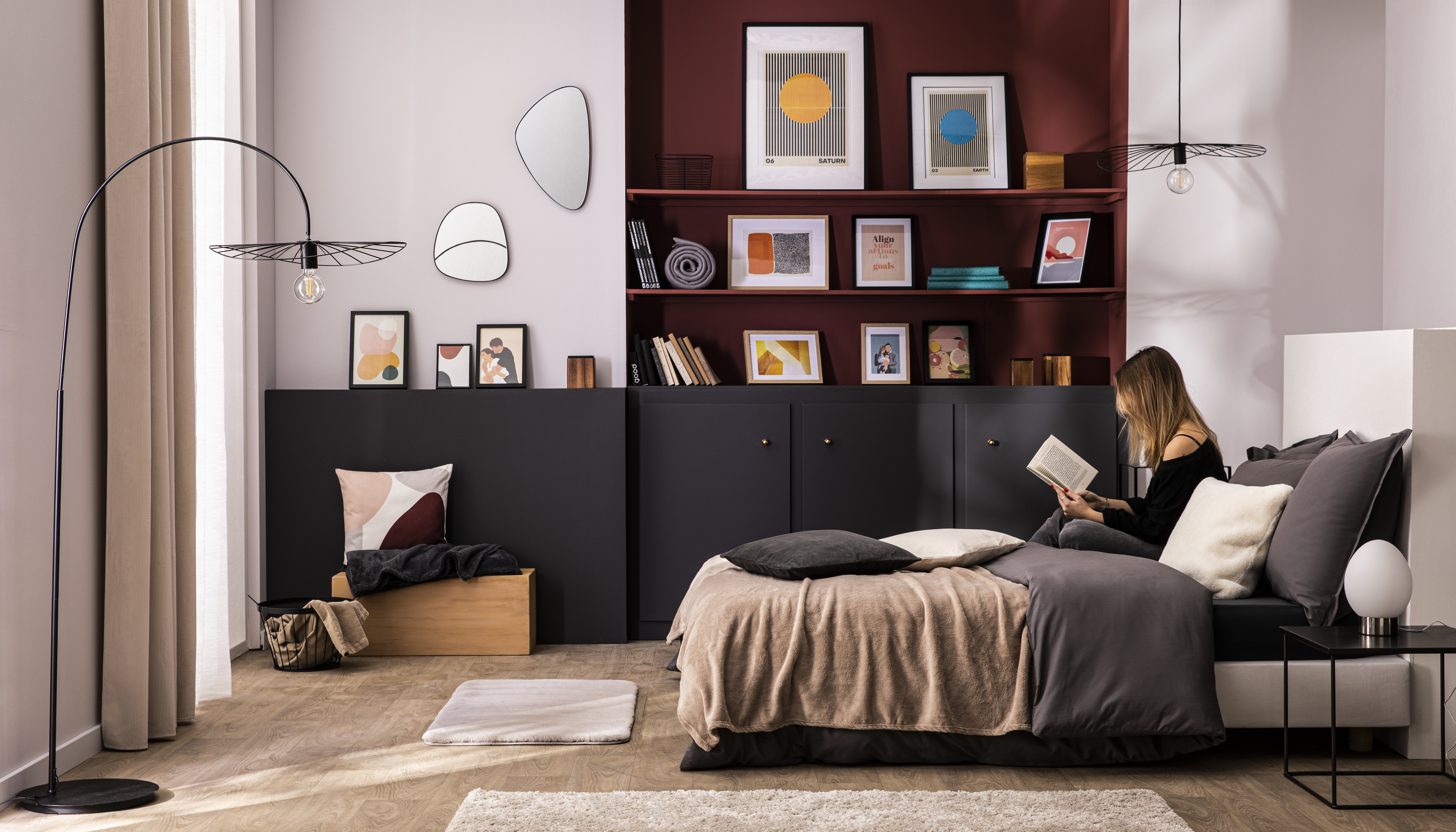 Almofada decorativa INSPIRE SWANNY 45X45CM CREME - 19