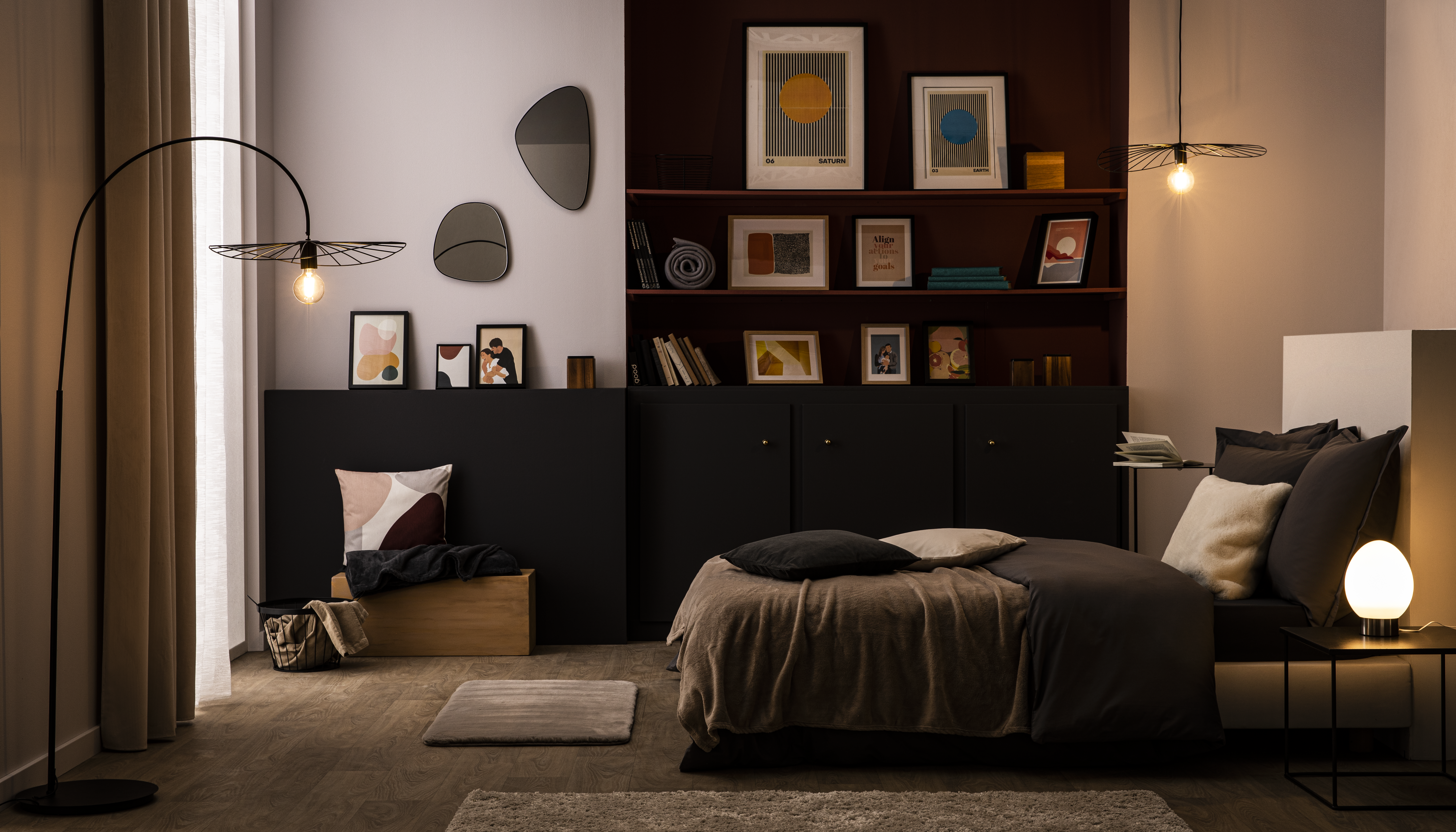 Almofada decorativa INSPIRE SWANNY 45X45CM CREME - 17