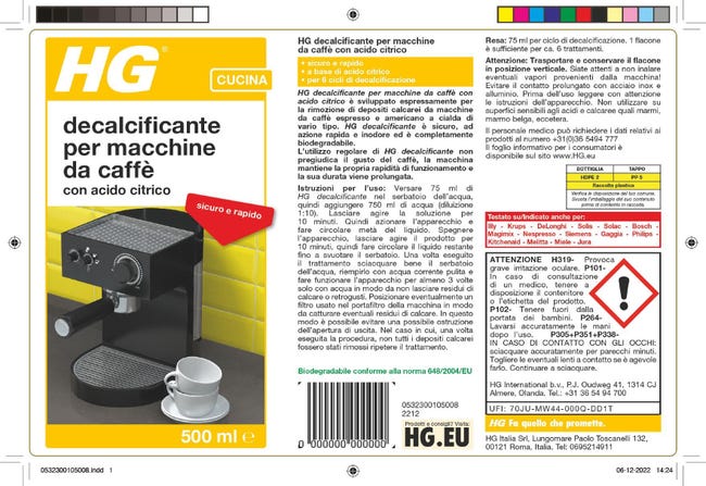Decalcificante Generalfix Per Macchina Caffè - 2 Fiale Da 50ml, Ecologico, A Base Di Sostanze Naturali - Foto 8