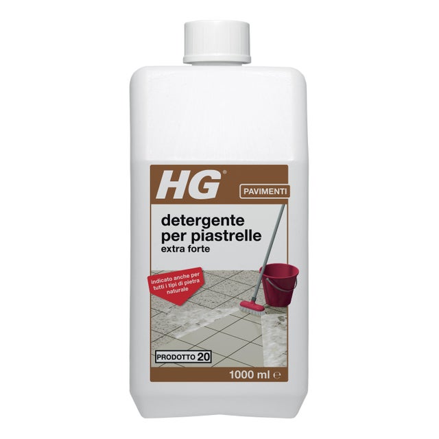 Prodotto per la manutenzione HG detergente per piastrelle Extra Forte 1 L
