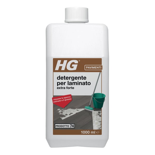 Prodotto per la manutenzione HG Detergente extra forte per laminato 74 1 L