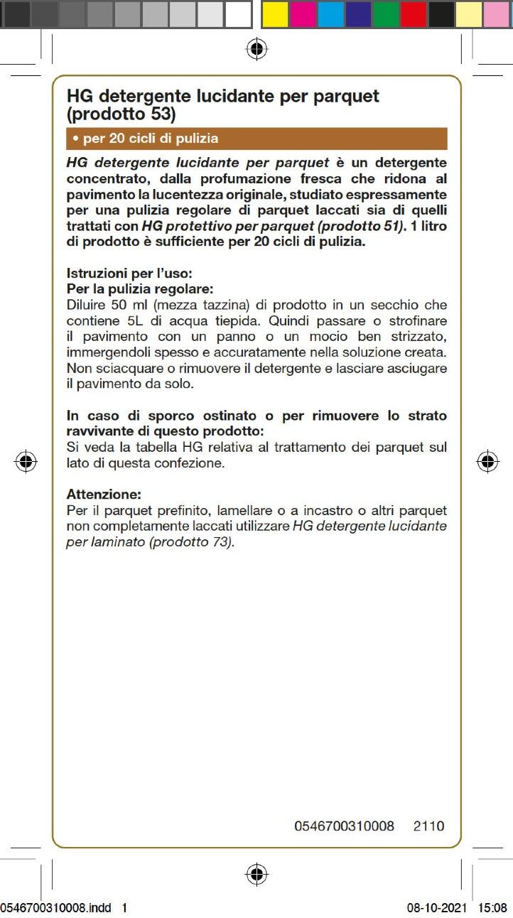 Prodotto per la manutenzione HG per parquet 1 L - 3