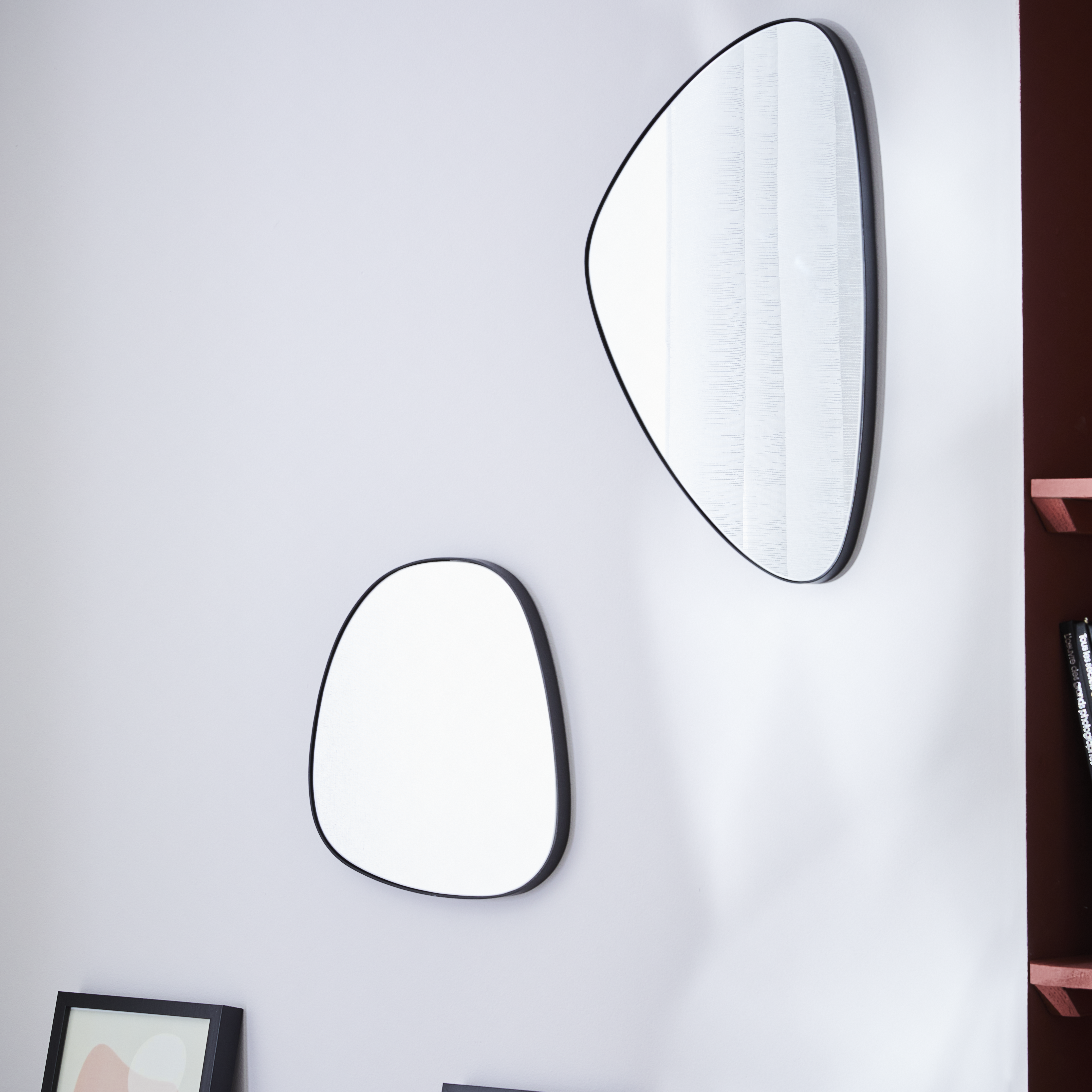 Lustro Adonis czarne 32 x 30 cm Inspire - 7