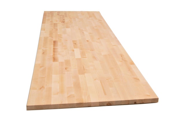 Encimera de cocina madera maciza Abedul mate 200x65 cm espesor 26mm