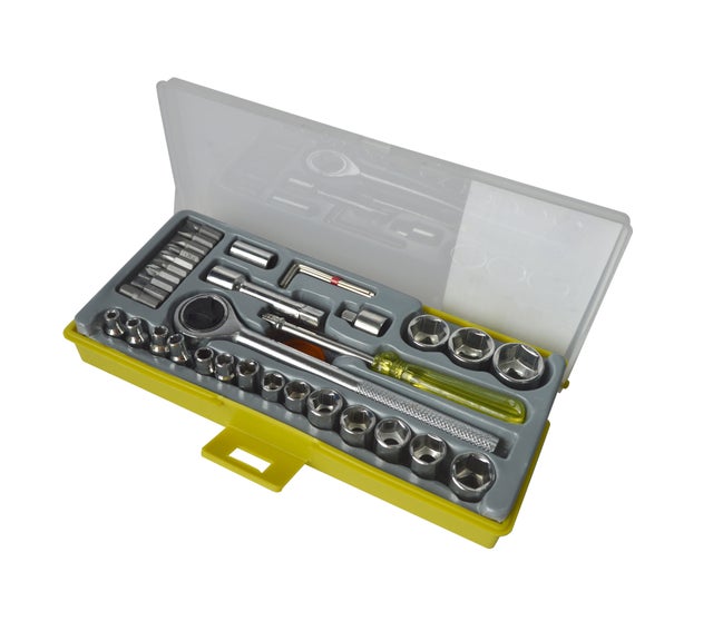  ESTUCHE 36 PIEZAS LLAVES DE VASO 3/8