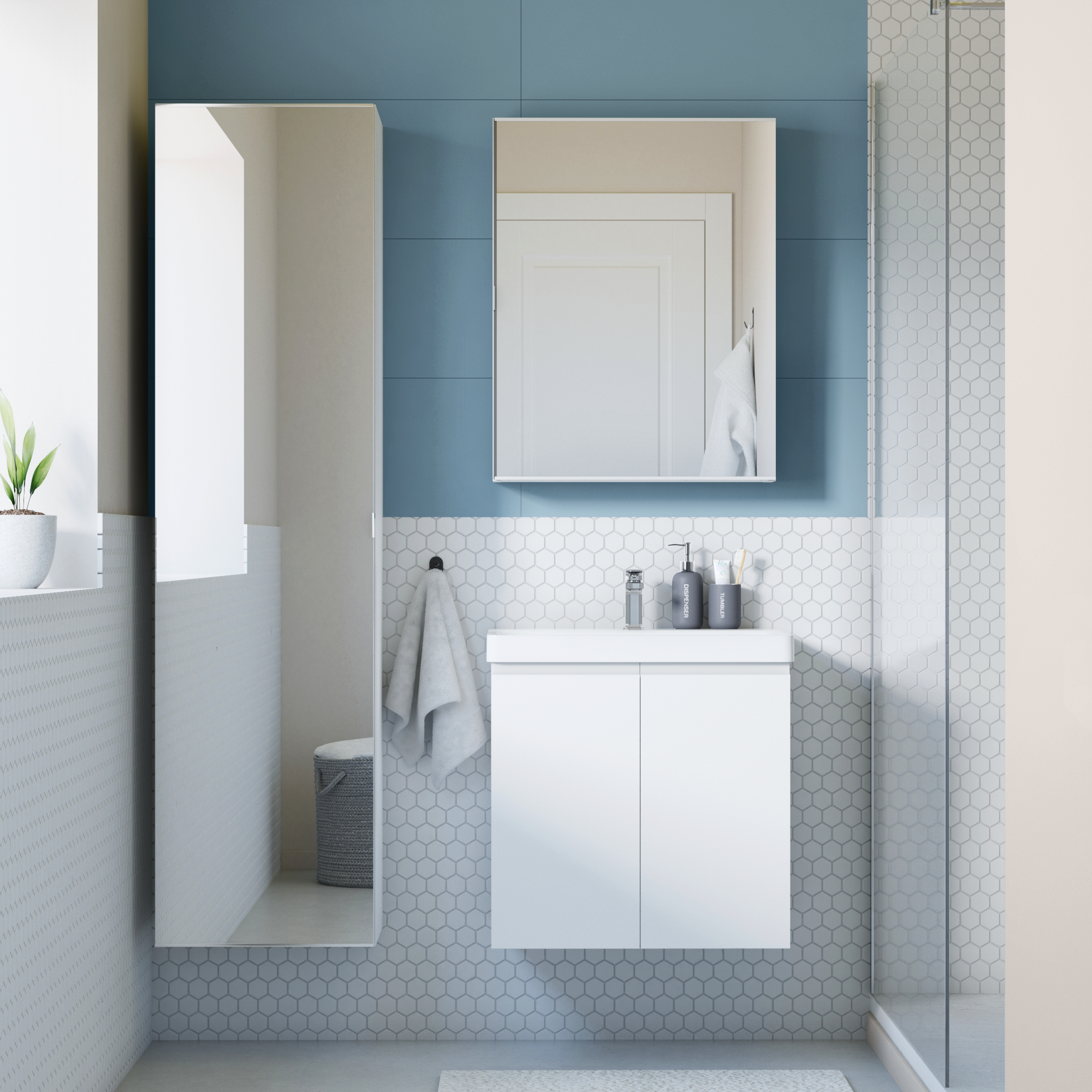 Umywalka meblowa Remix New 61 X 49.5 Sensea - 16