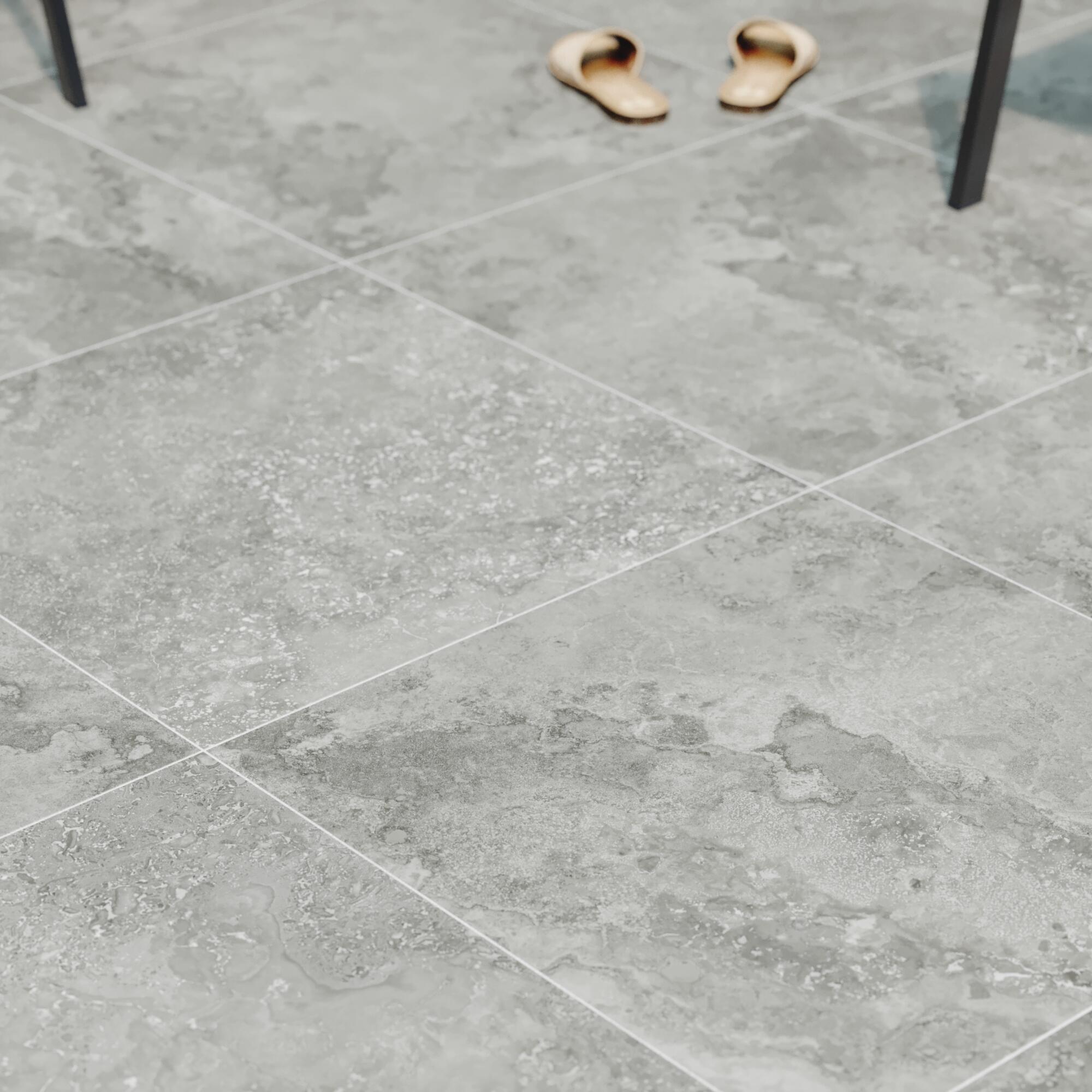 Suelo porcelánico lakos efecto piedra grey 60x60 cm c3 artens