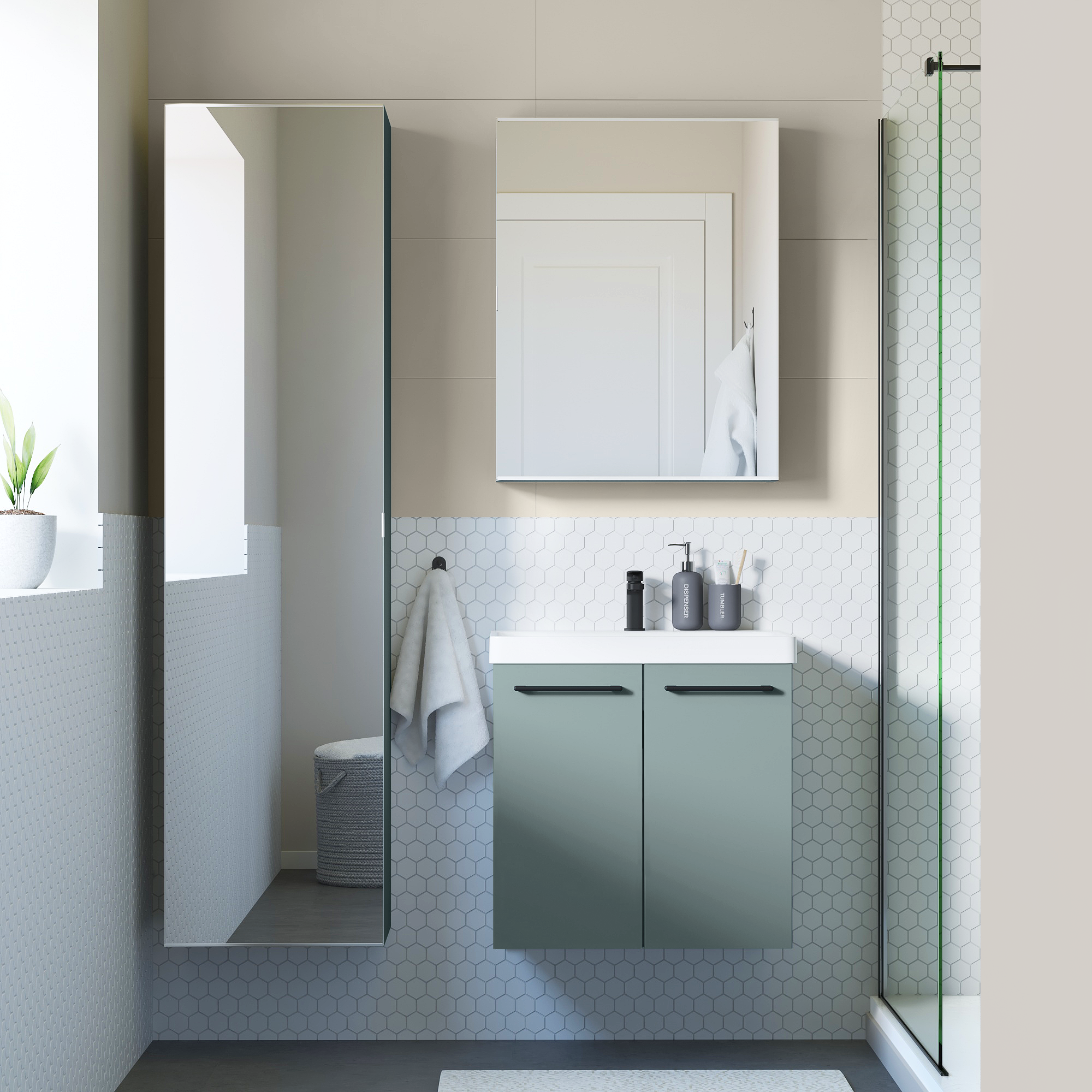 Umywalka meblowa Remix New 61 X 49.5 Sensea - 15