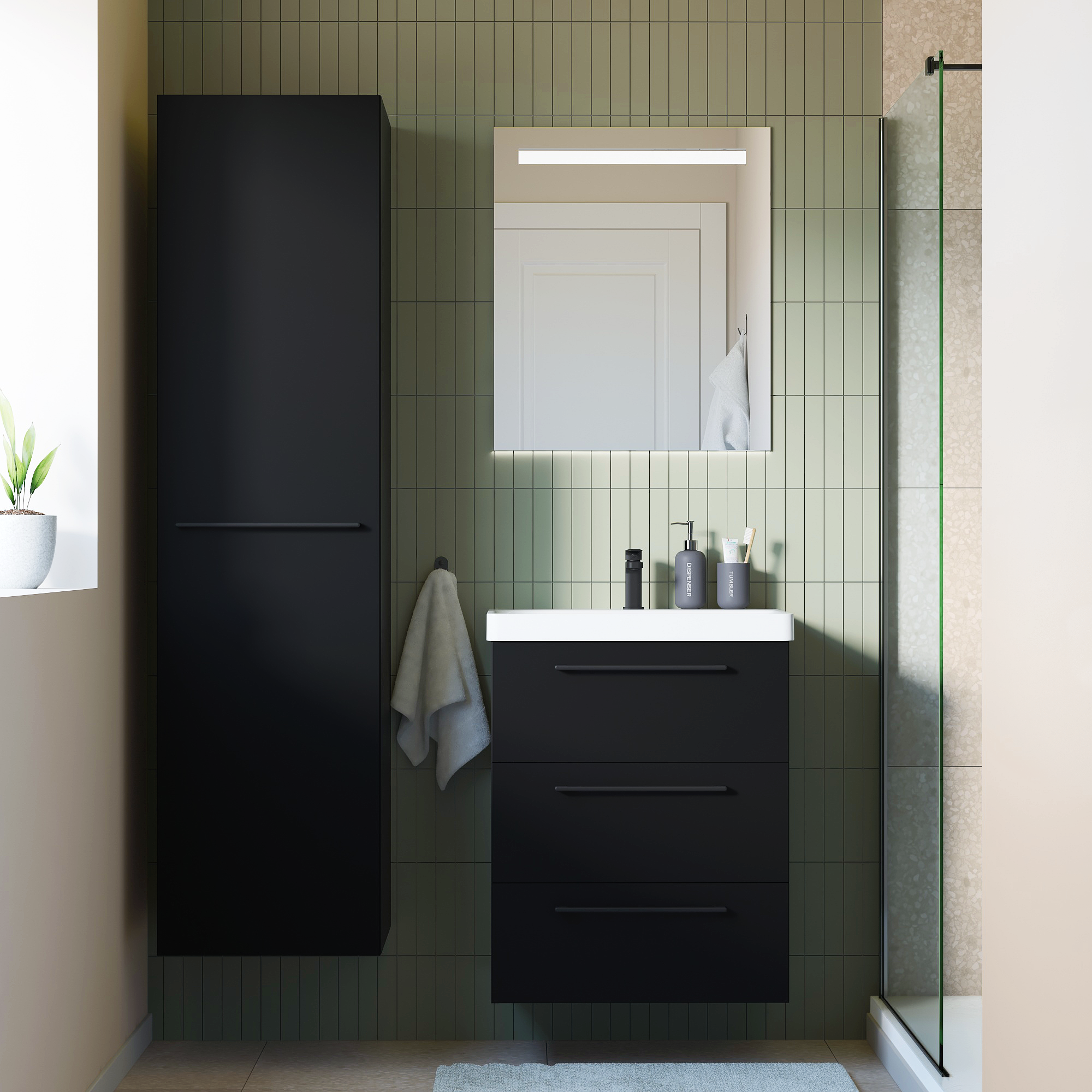 Umywalka meblowa Remix New 61 X 49.5 Sensea - 12