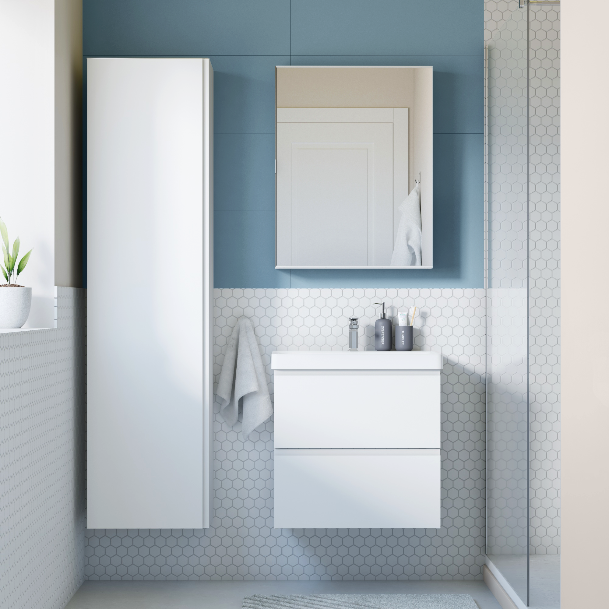 Umywalka meblowa Remix New 61 X 49.5 Sensea - 9