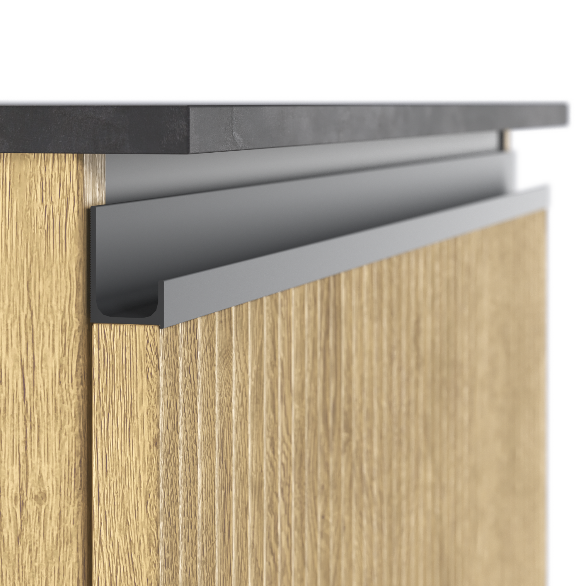 Meuble sous-vasque 2t l.90 x H.58 x P.48.1 cm imit chêne strié Studio - 14