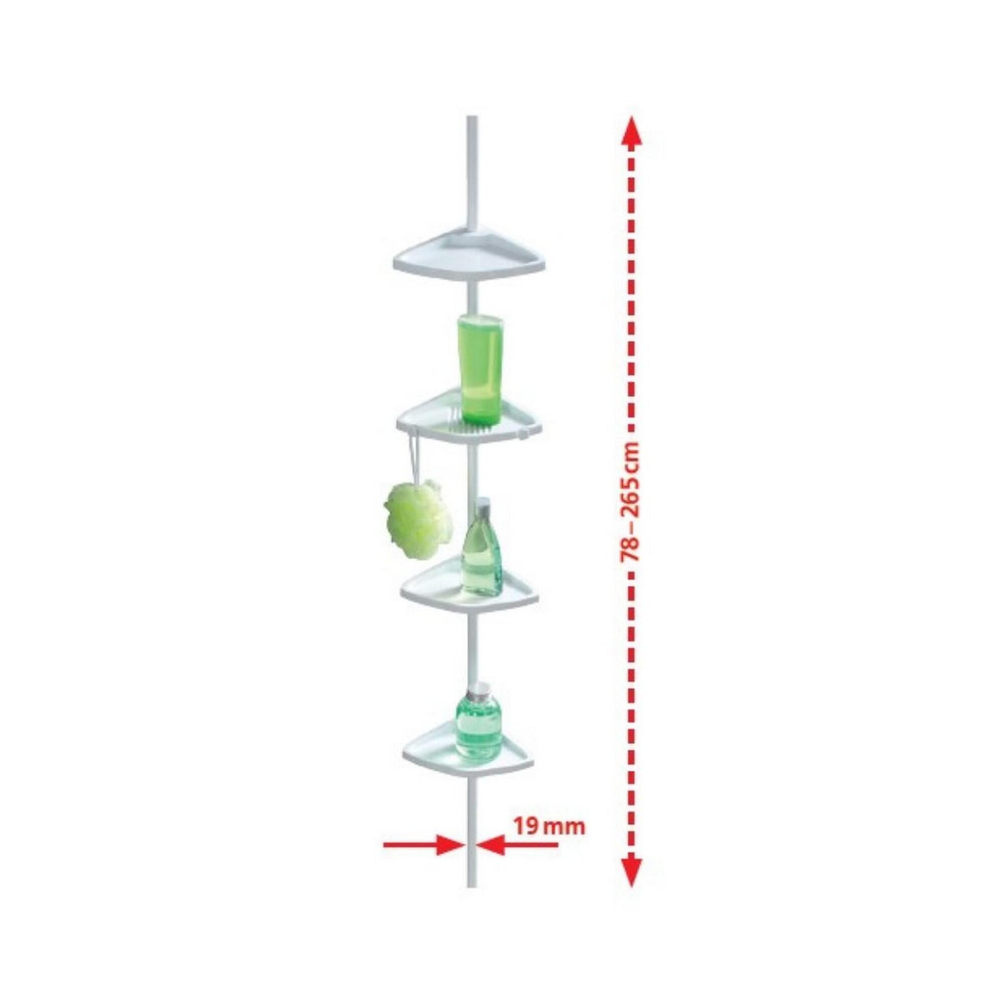 Estante para duche de canto COMPACT BRANCO - 6