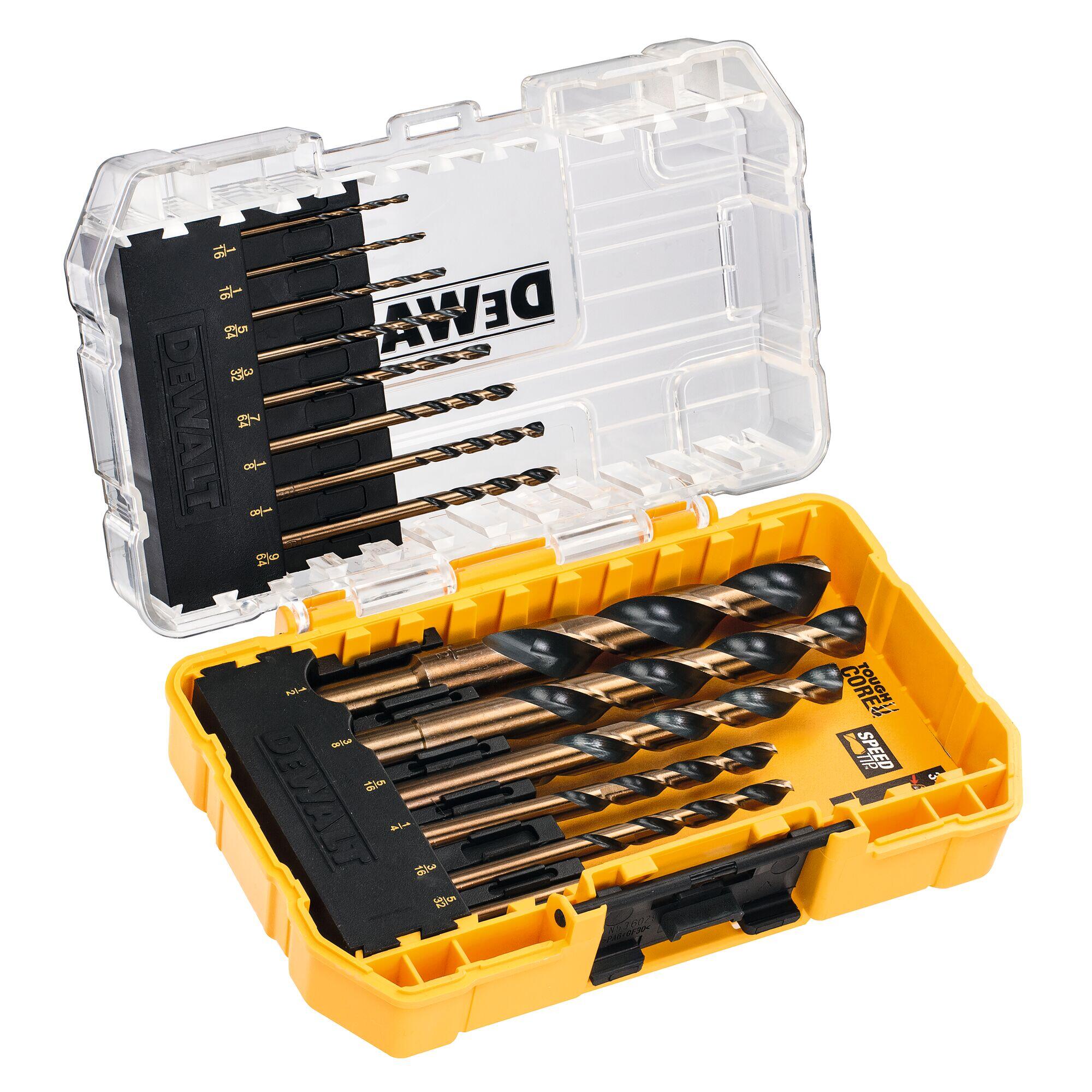 COFFRET MECHE FORET METAL PERCEUSE DEWALT  - 1