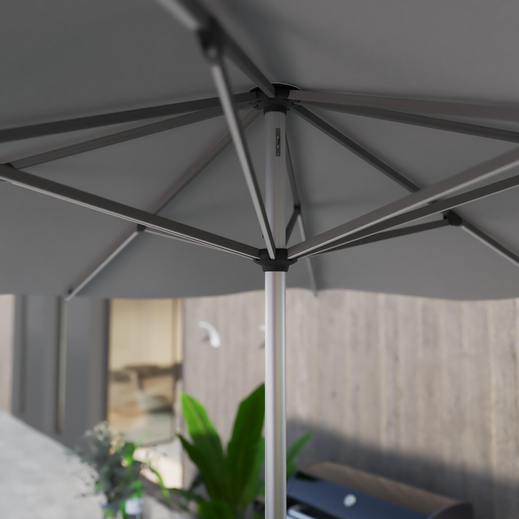 Guarda-sol NATERIAL sonora ii led 290x290cm branco - 3