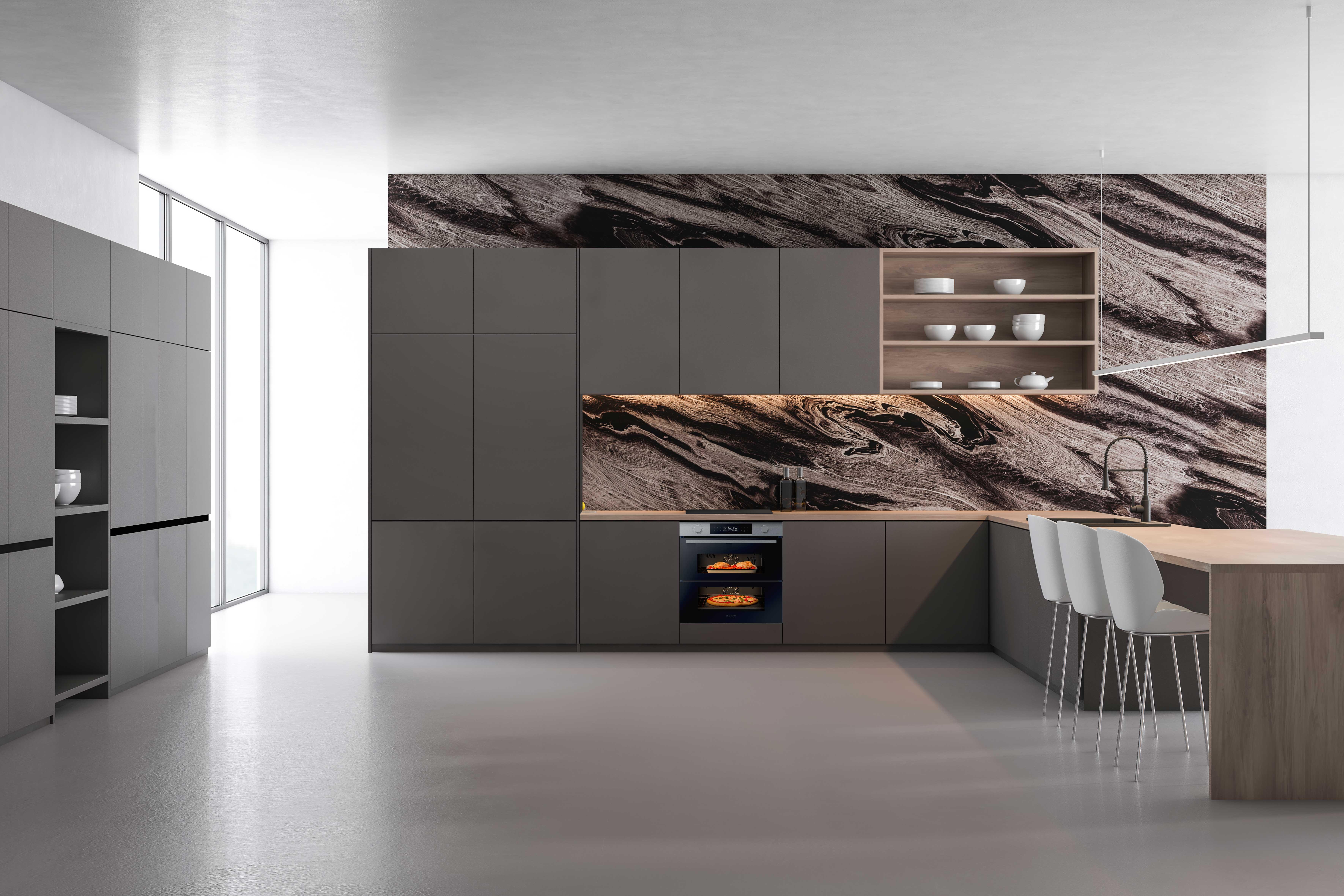 Forno da incasso multifunzione multifunzione ventilato  SAMSUNG NV7B4540VBS pulizia catalisi - 3