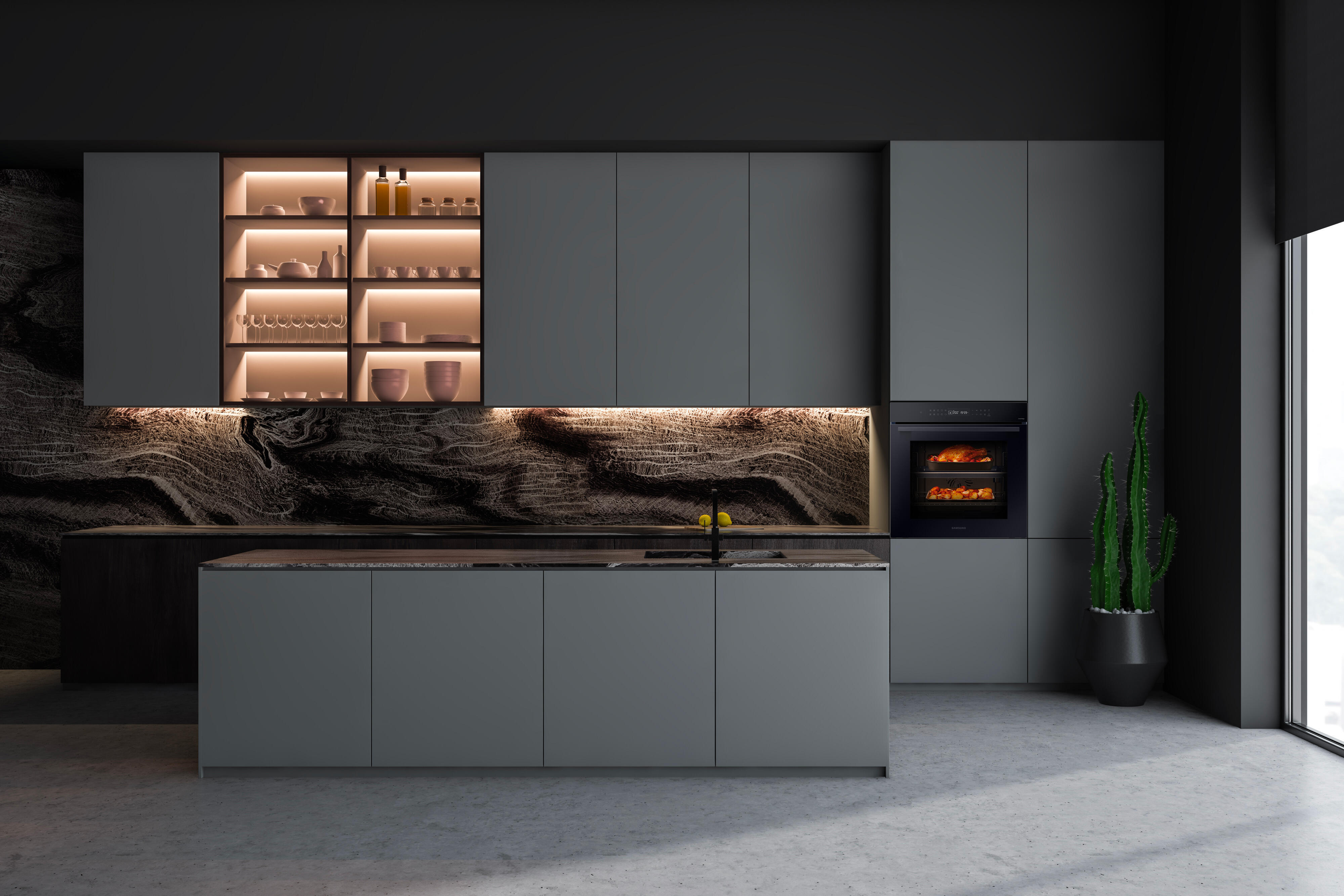 Forno da incasso multifunzione multifunzione ventilato  SAMSUNG NV79B4040VBK pulizia catalisi - 2