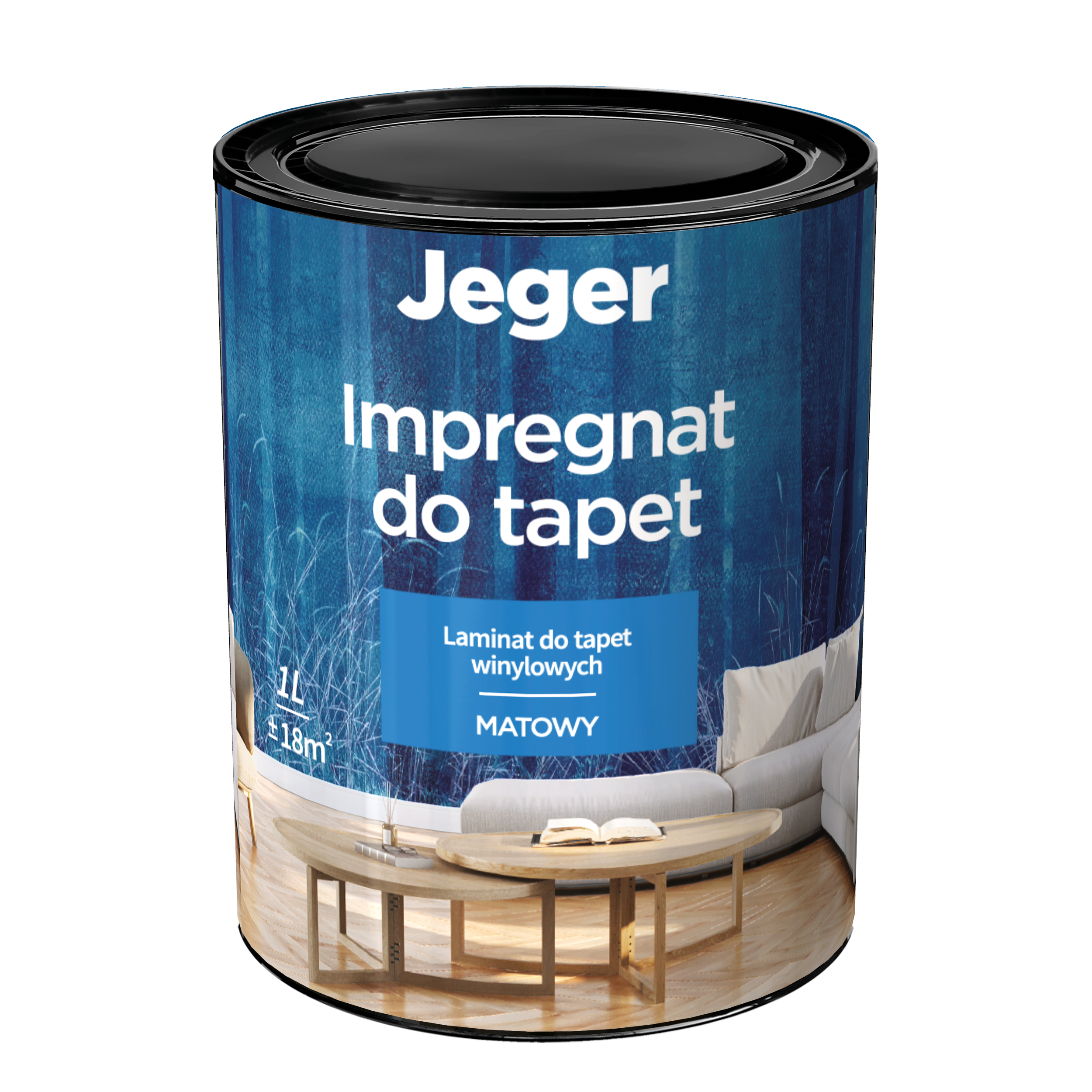 Impregnat, laminat do tapet i murali matowy 1l Jeger