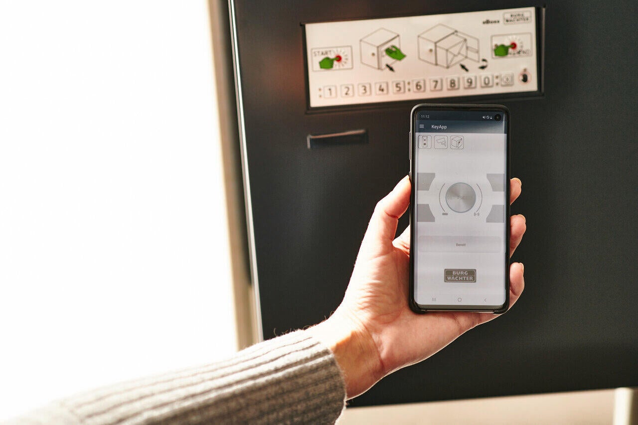 Boîte à colis électronique 1 porte extérieur Eboxx E635 BURG-WACHTER blanc - 8