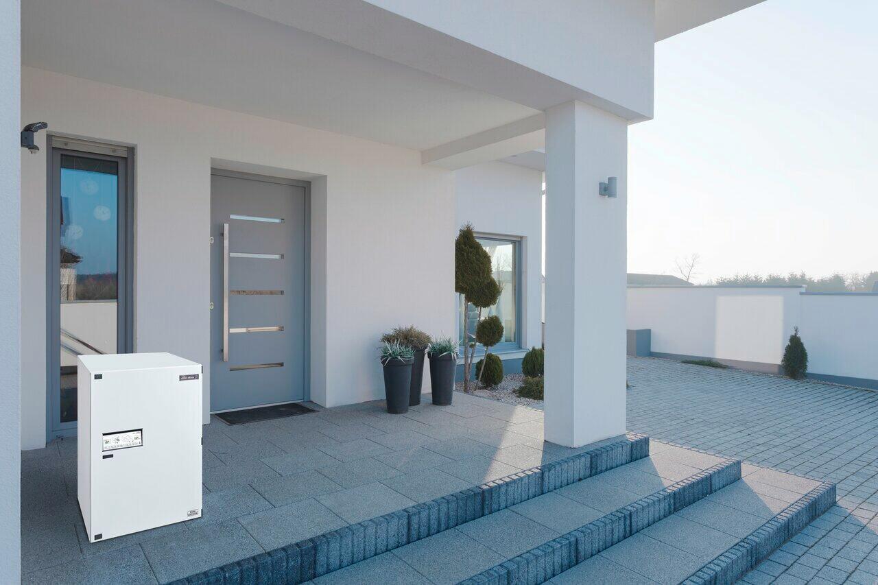 Boîte à colis électronique 1 porte extérieur Eboxx E635 BURG-WACHTER blanc - 3