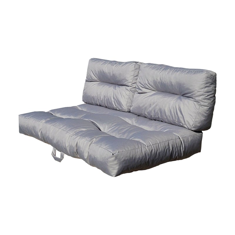 Poduszki na meble z palet 120x80x50 cm 3 szt. szare Vog