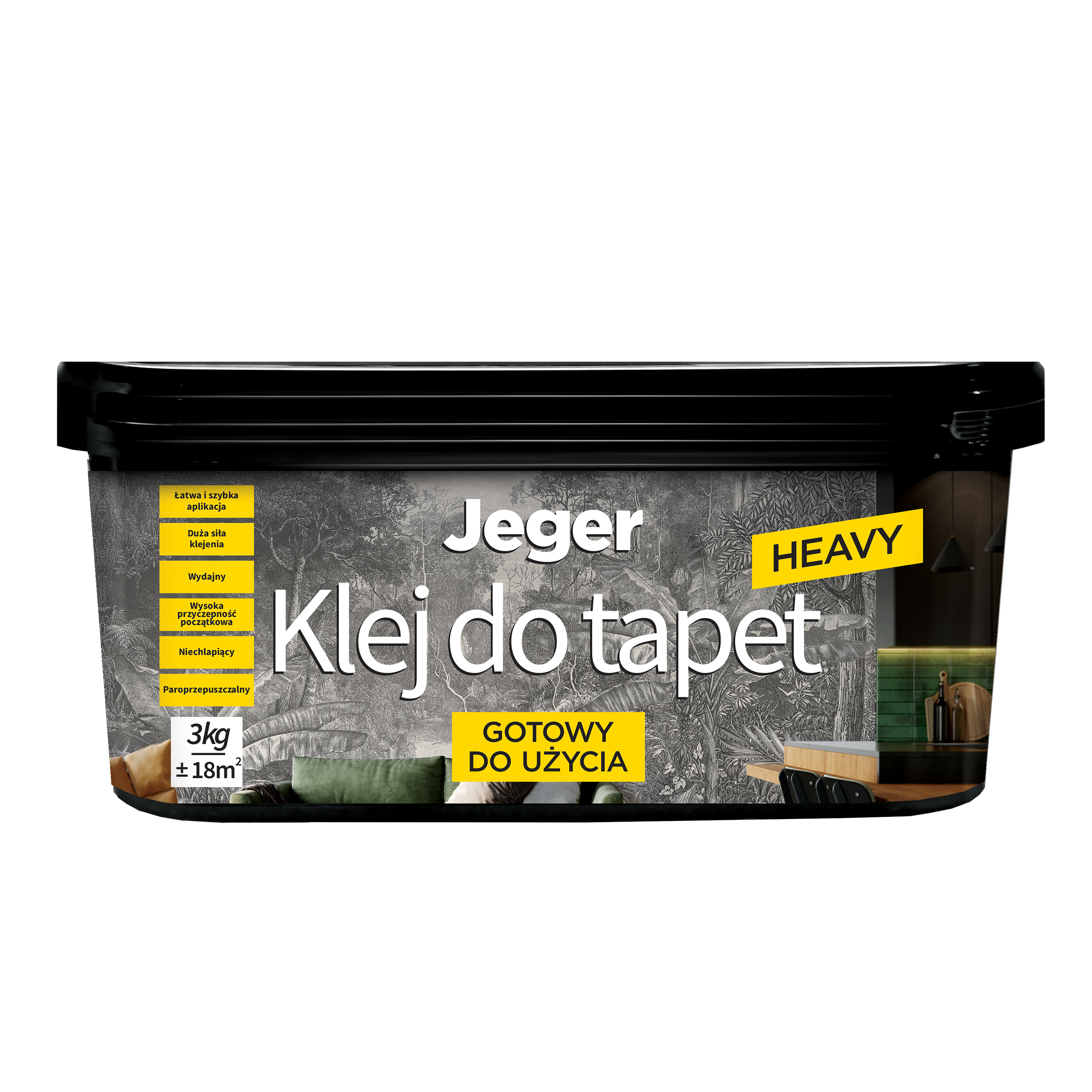 Klej do tapet i murali Heavy 3 kg Jeger - 2