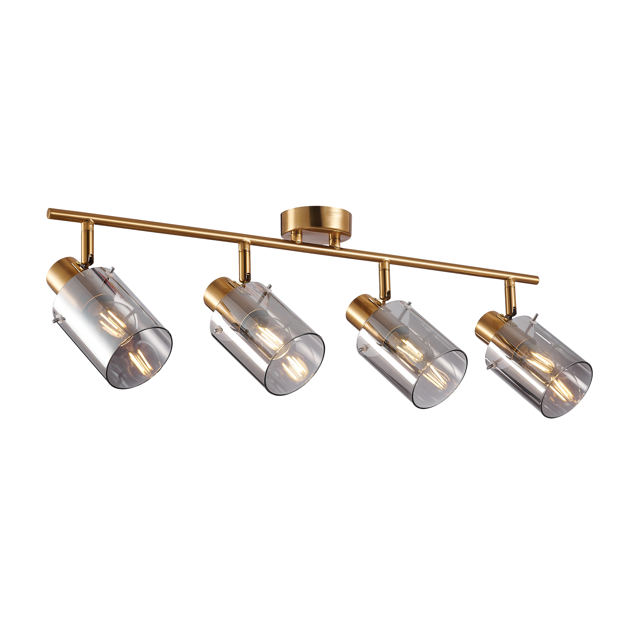 Listwa reflektorowa Sardo mosiądz 4 x E14 Italux