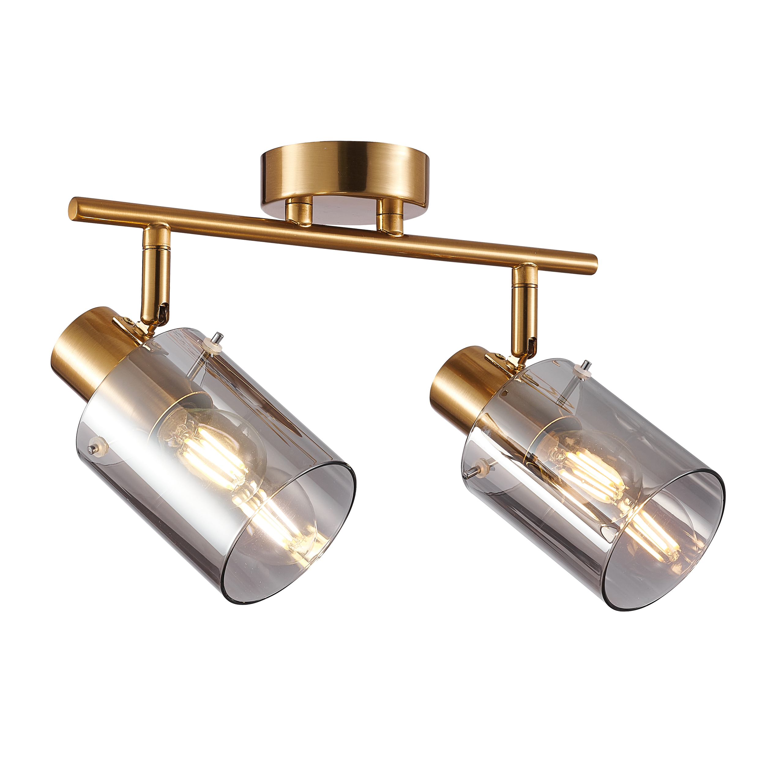 Listwa reflektorowa Sardo mosiądz 2 x E14 Italux