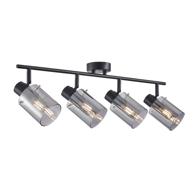 Listwa reflektorowa Sardo czarna 4 x E14 Italux