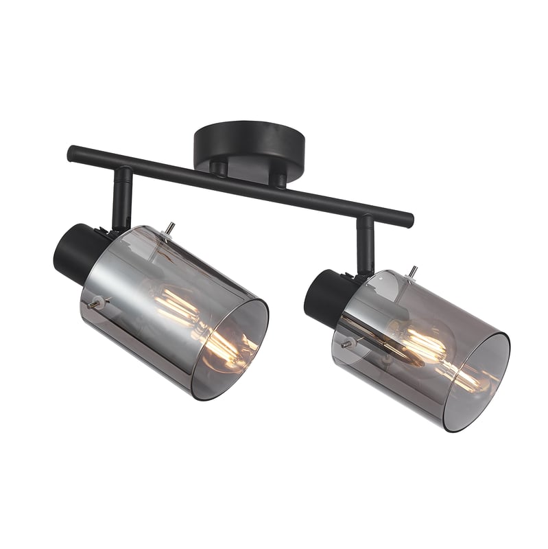 Listwa reflektorowa Sardo czarna 2 x E14 Italux