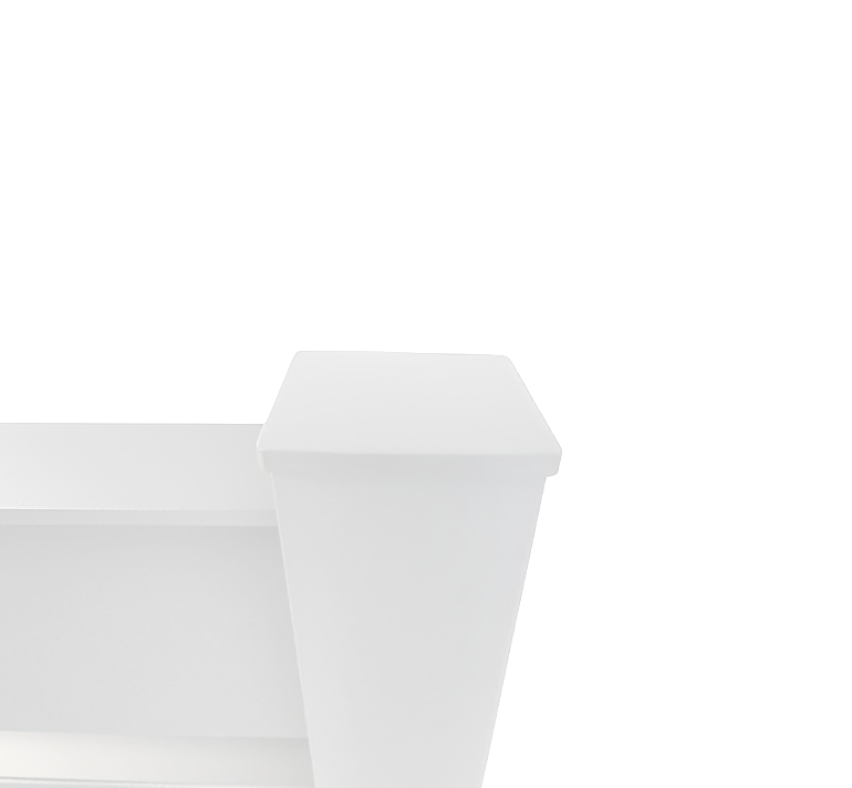 Chapeau de poteau CLOSIUM polycarbonate Blanc - 2