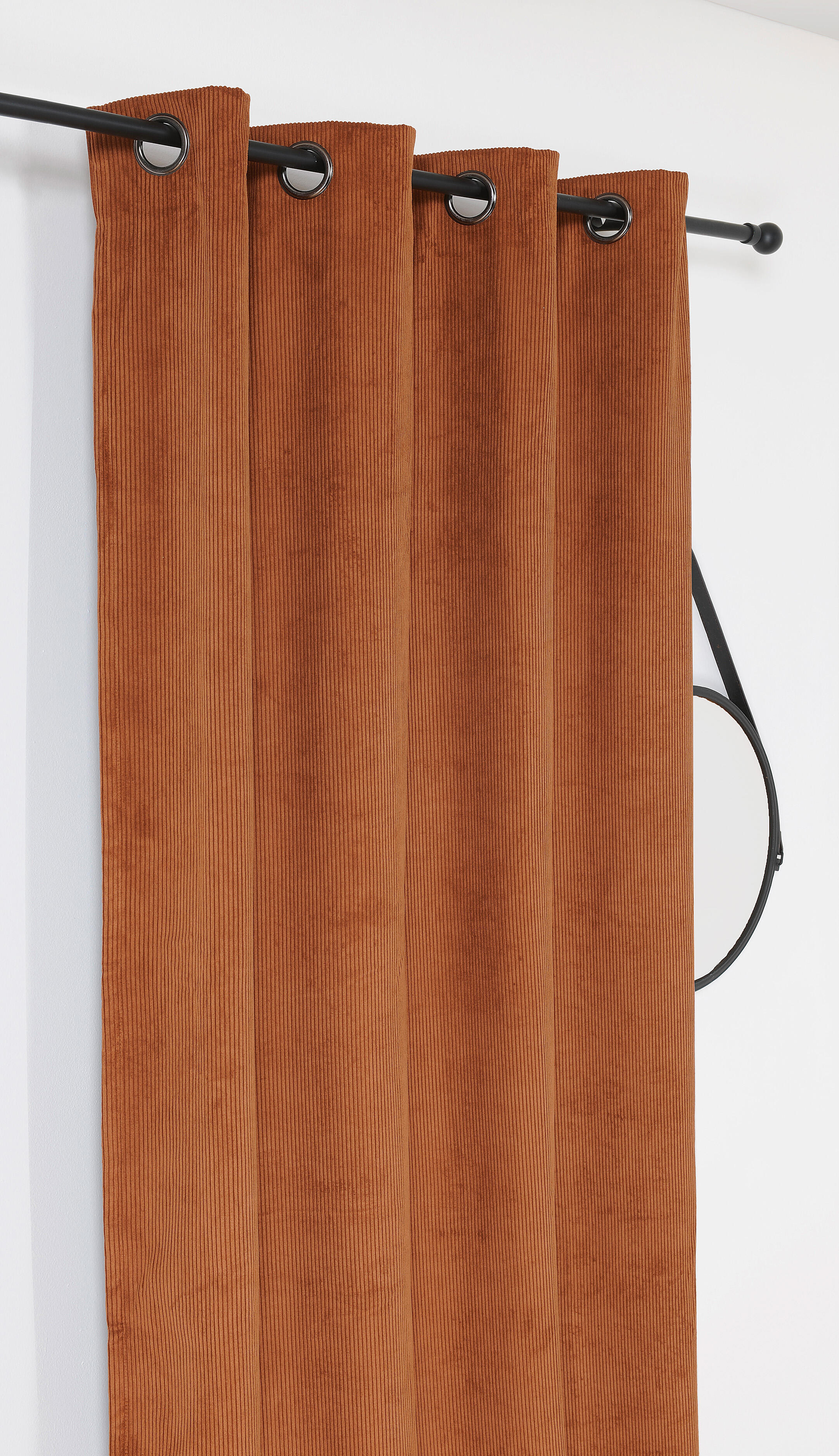 Rideau occultant thermique, Alberta, marron H.260 x l.140 cm - 3