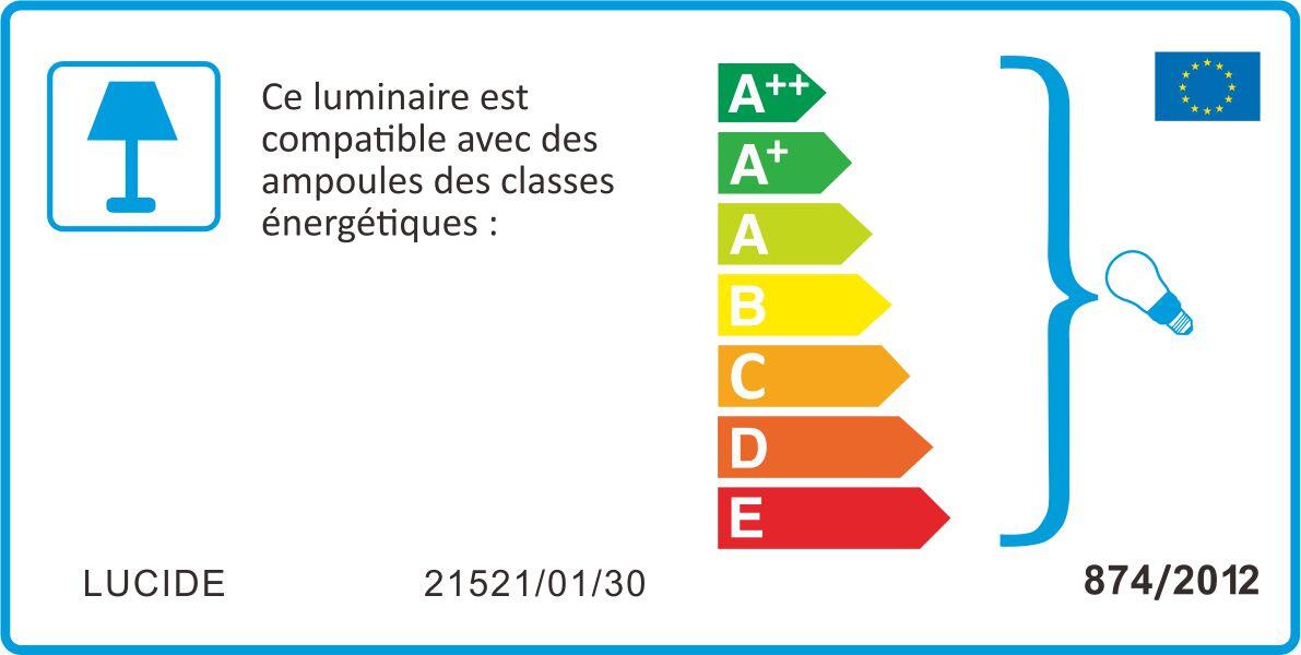 Lampe Leanne, acier, H.52 cm, E27 - 8